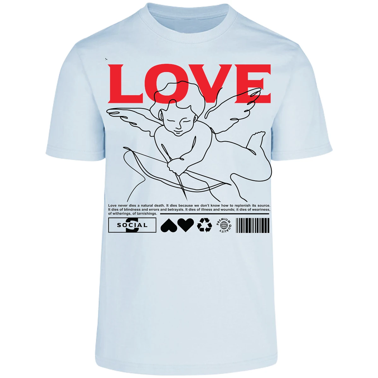 Playera Urbano Style Love 12 para Adulto 13