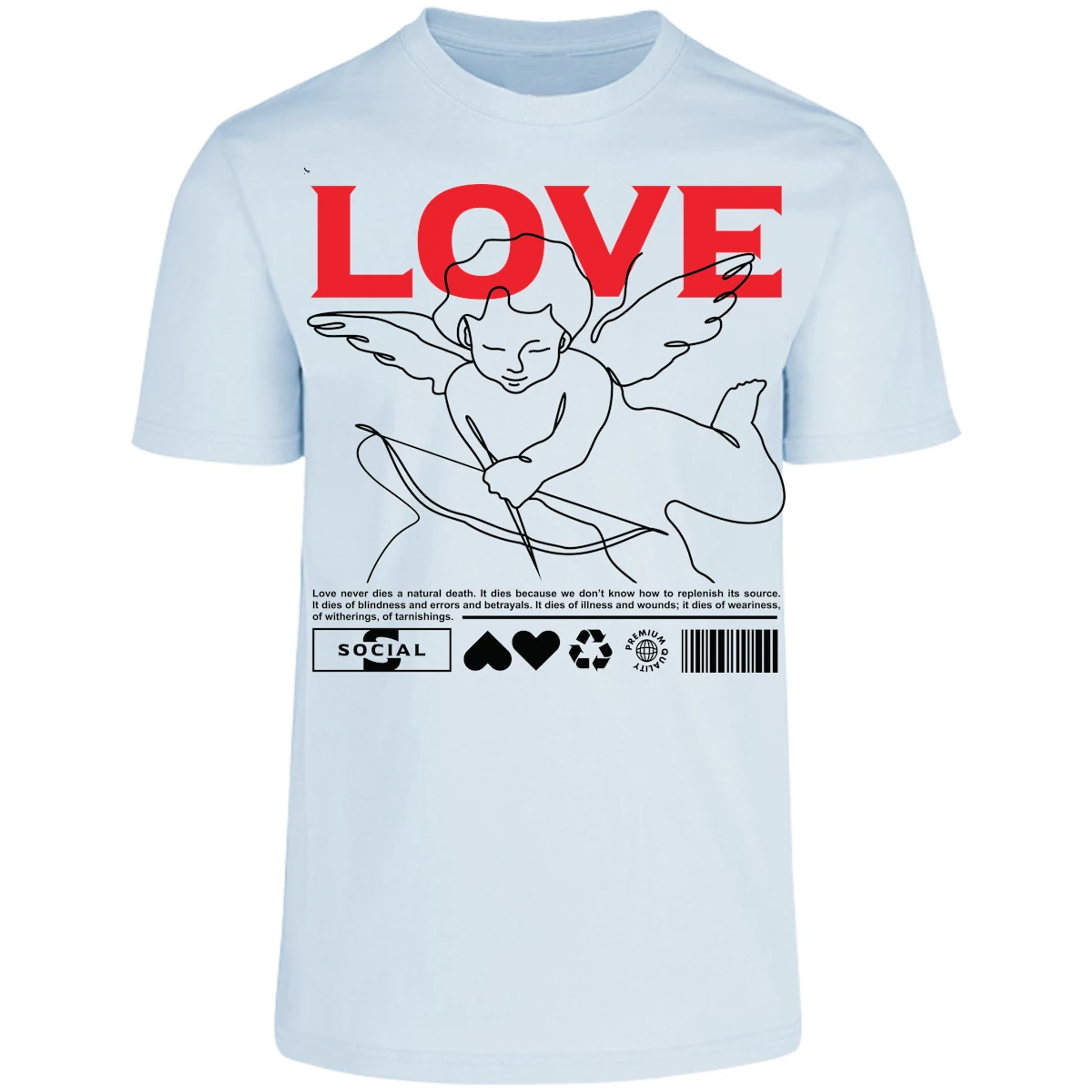Playera Urbano Style Love 12 para Adulto 13