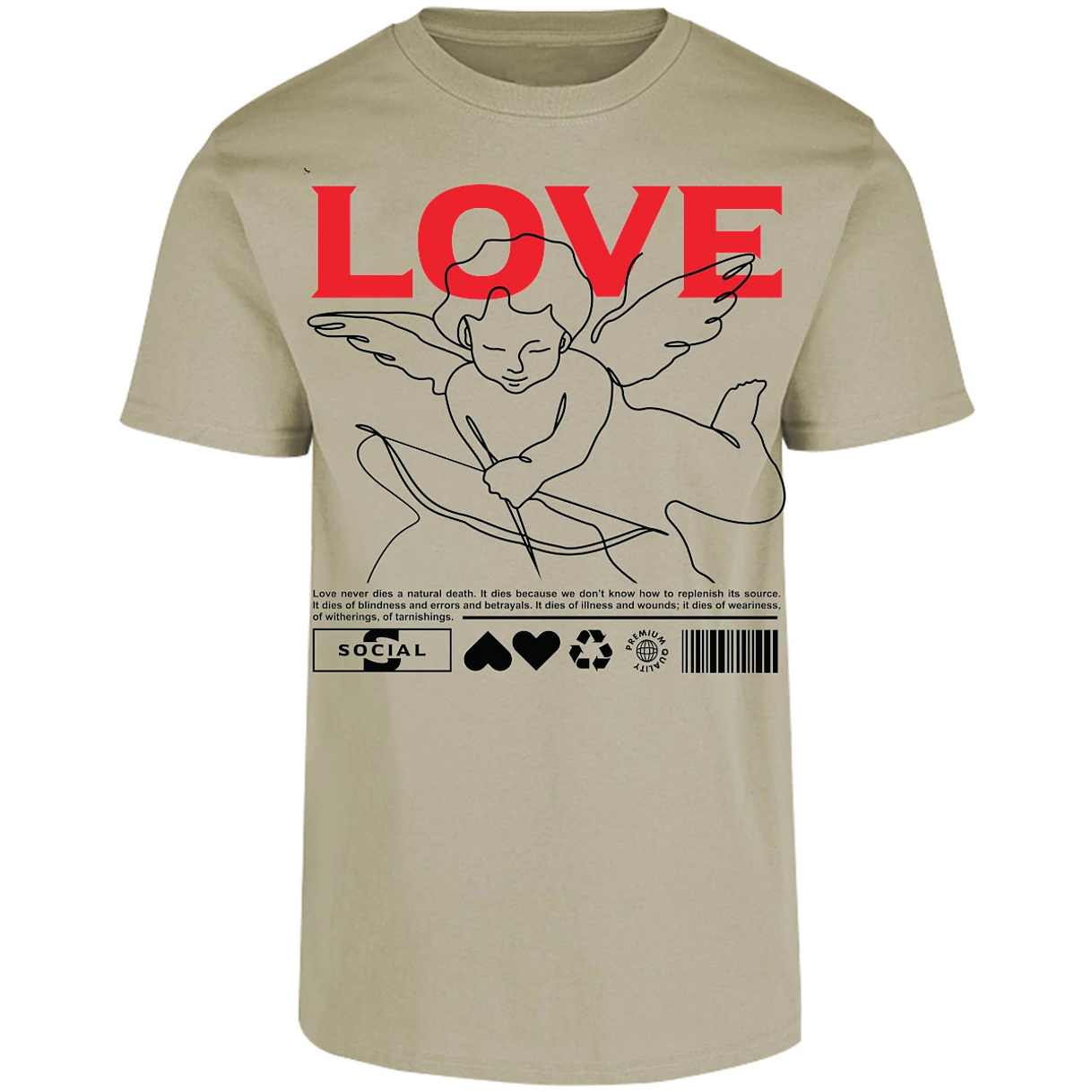 Playera Urbano Style Love 12 para Adulto 10