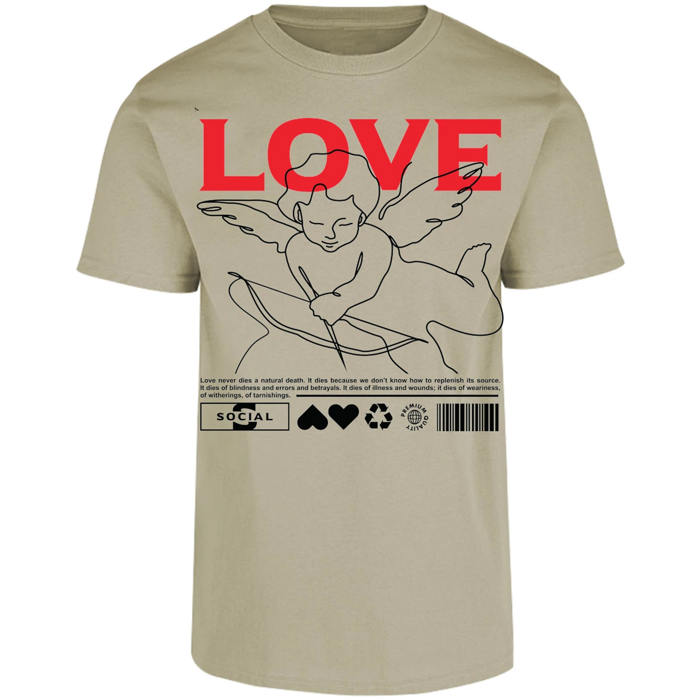 Playera Urbano Style Love 12 para Adulto 10