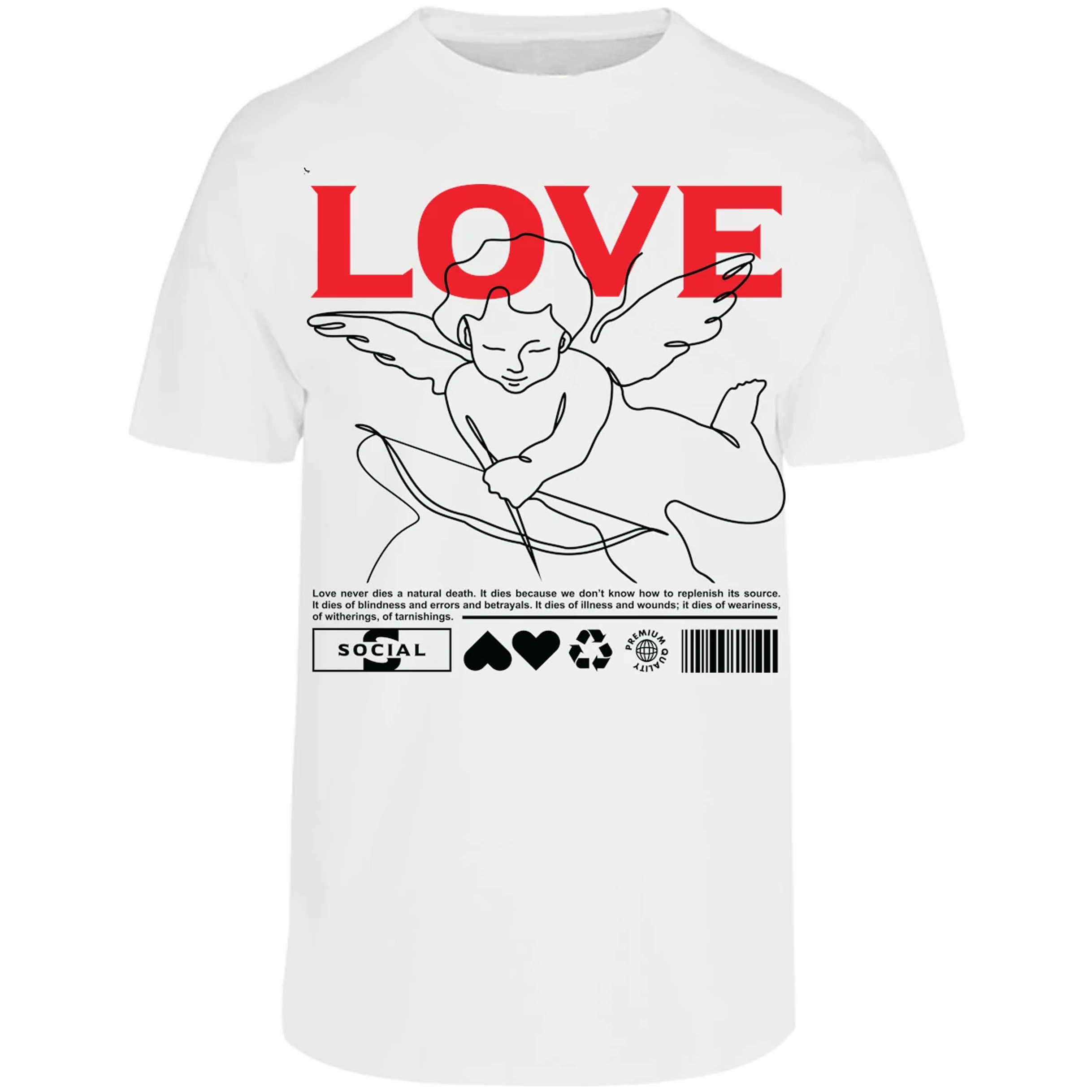 Playera Urbano Style Love 12 para Adulto 11