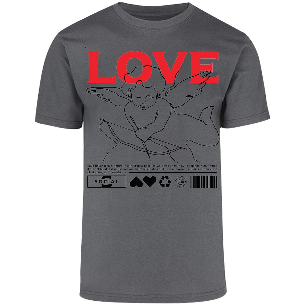 Playera Urbano Style Love 12 para Adulto 18