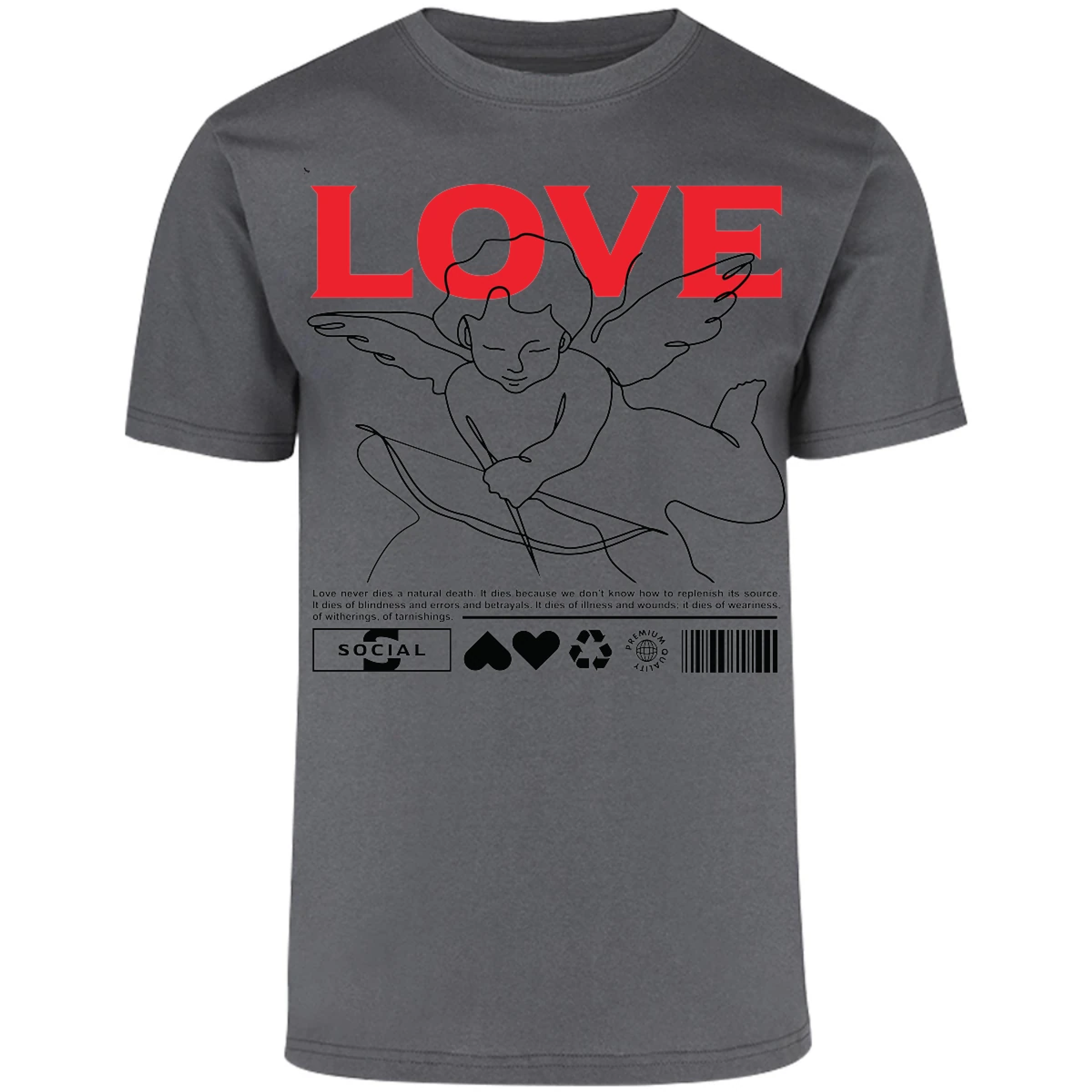Playera Urbano Style Love 12 para Adulto 18
