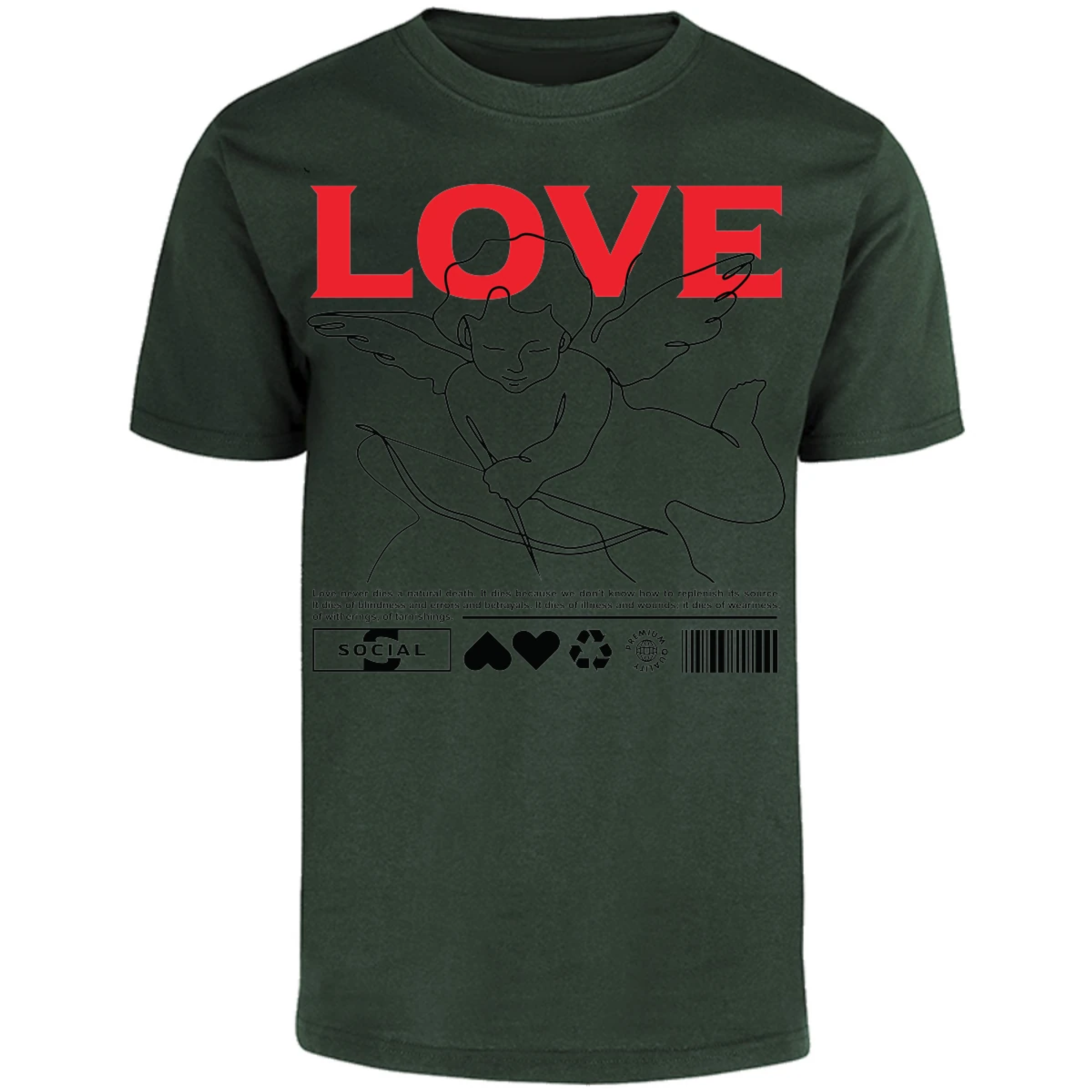 Playera Urbano Style Love 12 para Adulto 2