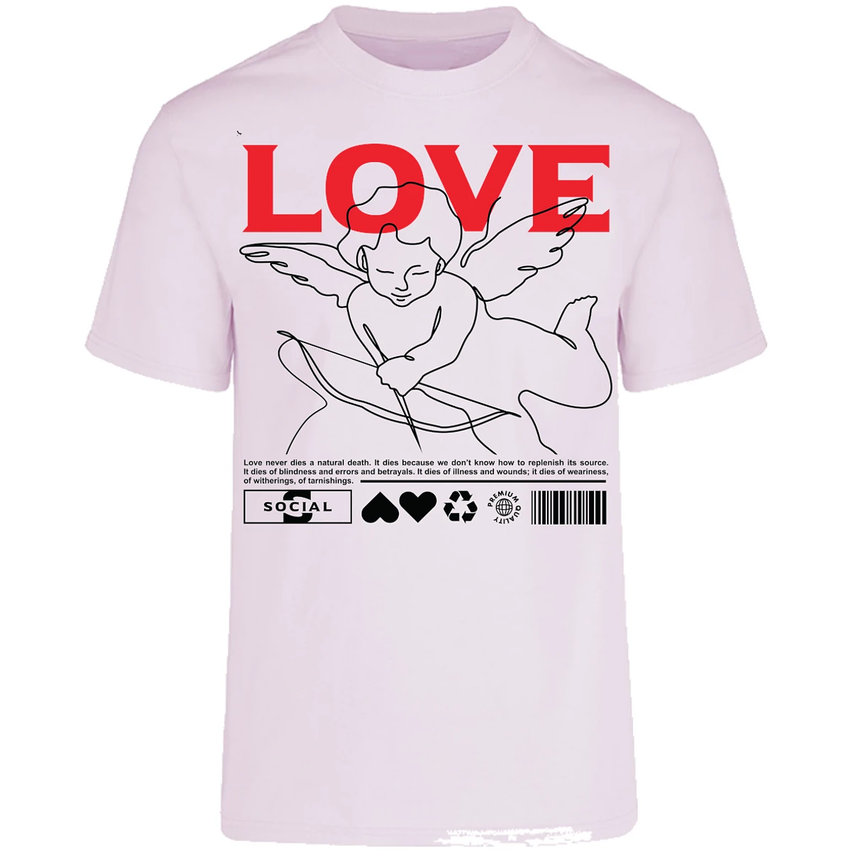 Playera Urbano Style Love 12 para Adulto 3