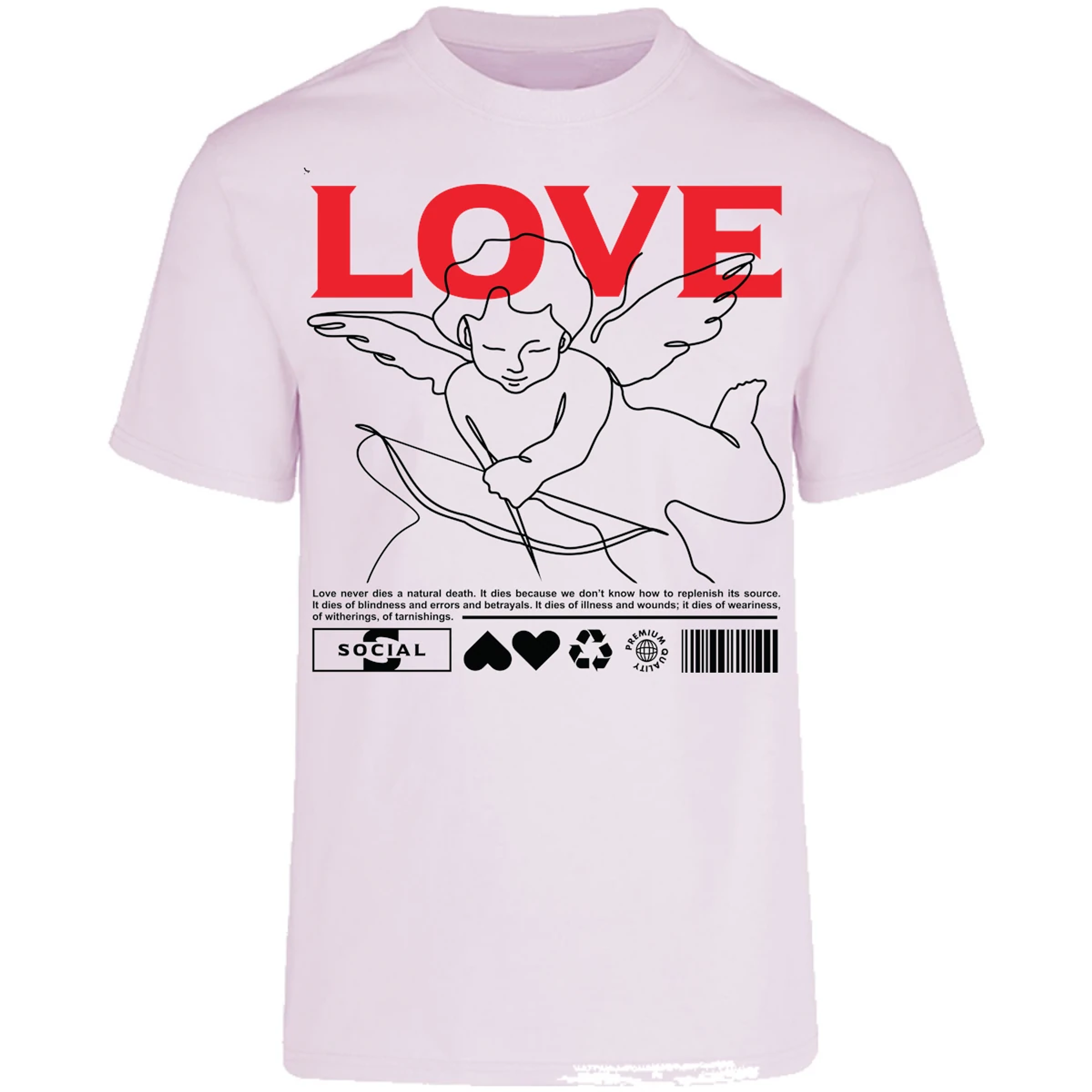 Playera Urbano Style Love 12 para Adulto 3