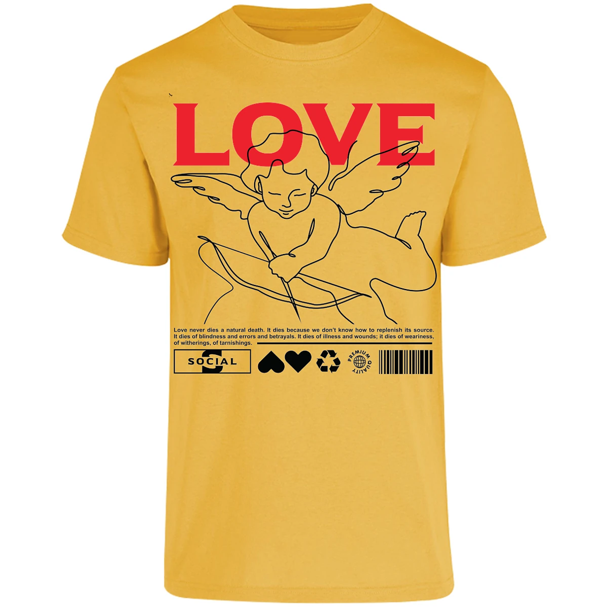 Playera Urbano Style Love 12 para Adulto 4