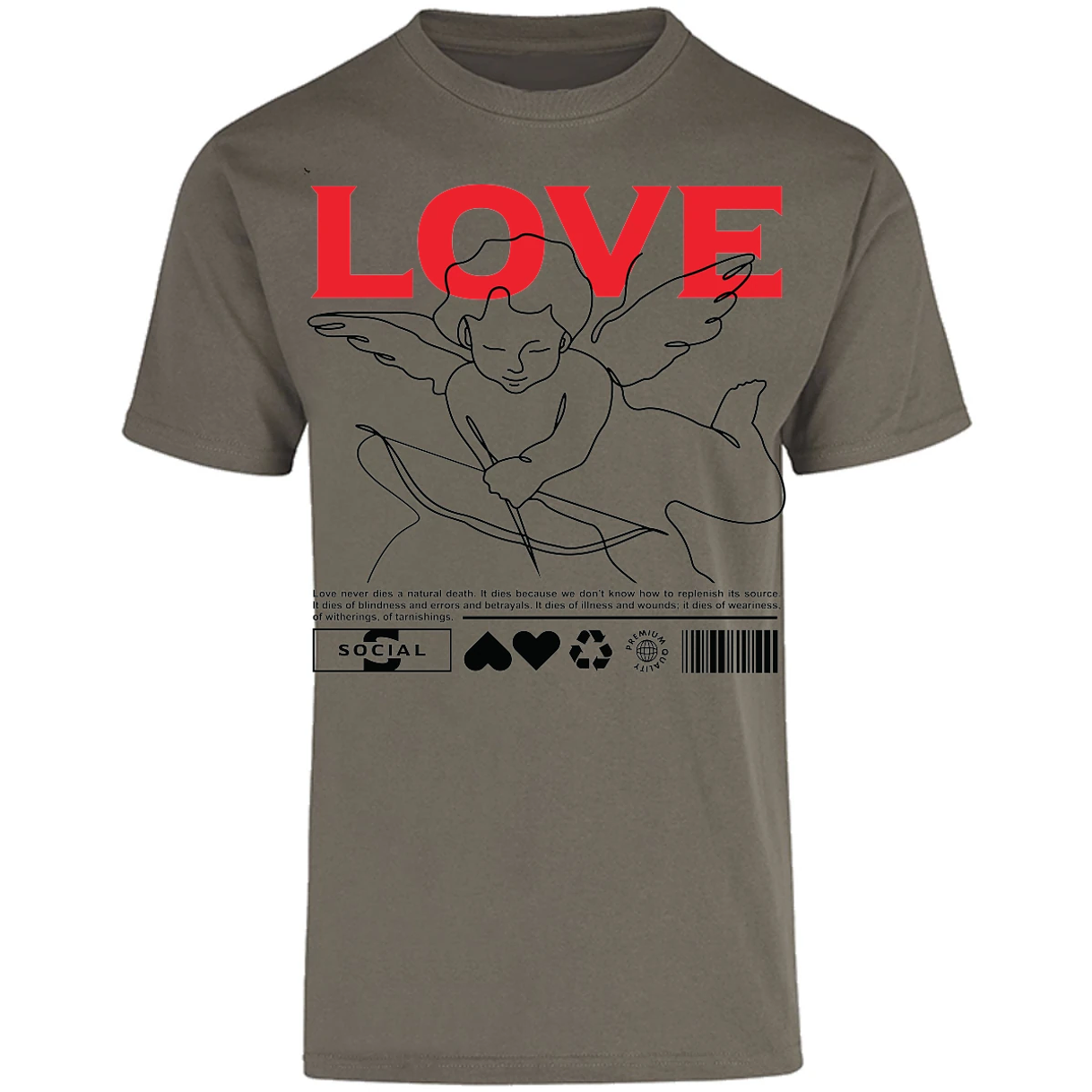 Playera Urbano Style Love 12 para Adulto 8