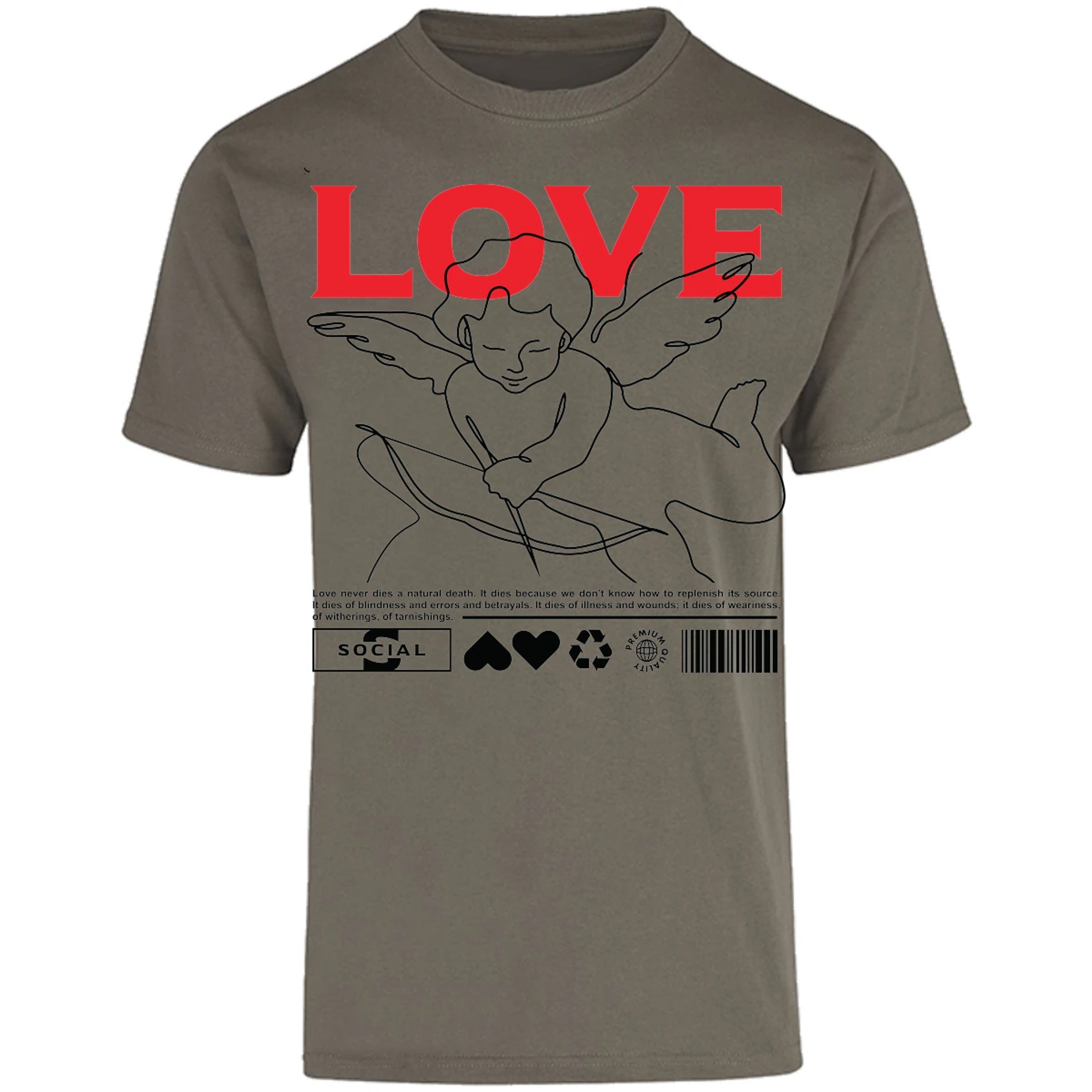 Playera Urbano Style Love 12 para Adulto 8