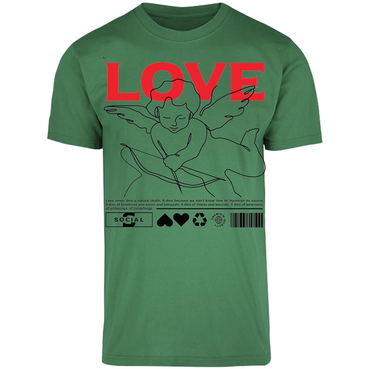 Playera Urbano Style Love 12 para Adulto 12