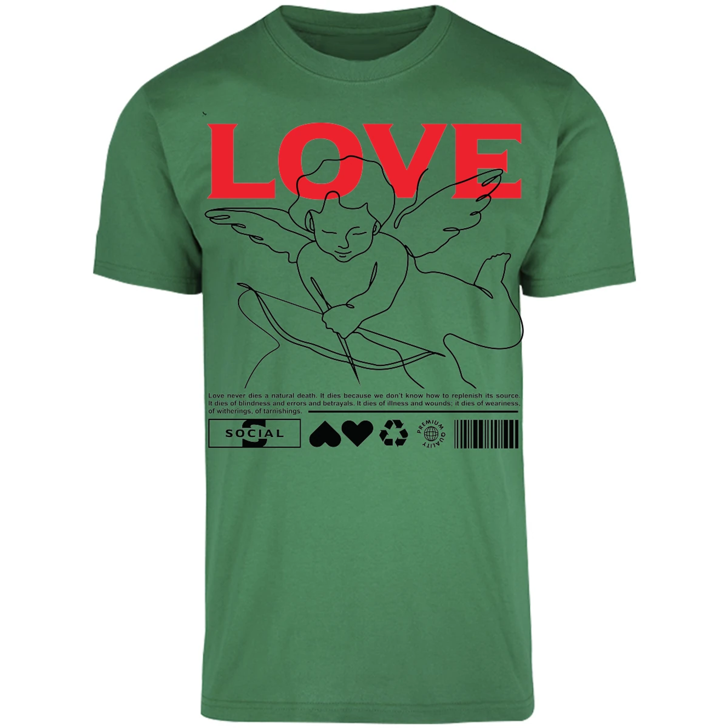 Playera Urbano Style Love 12 para Adulto 12