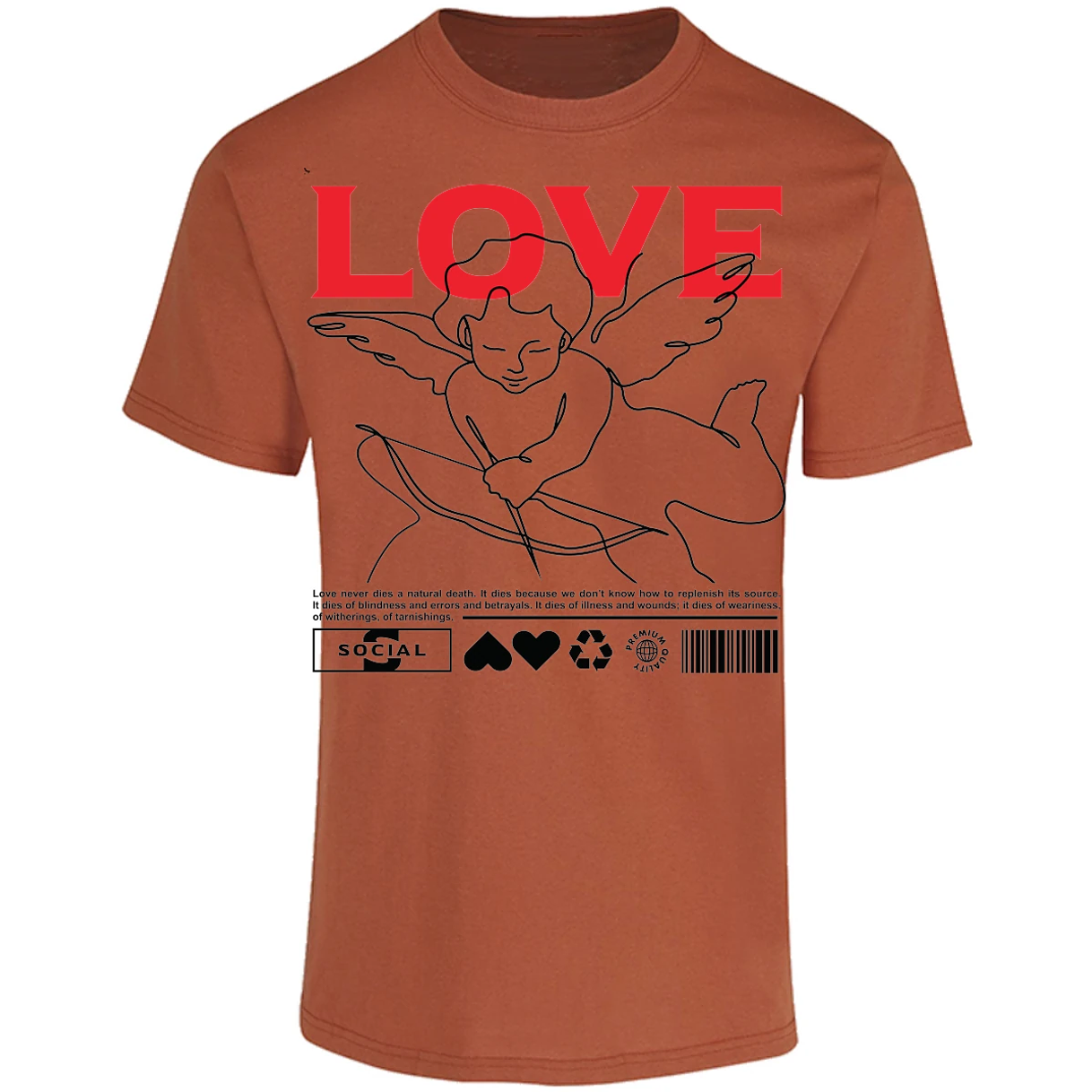 Playera Urbano Style Love 12 para Adulto 14