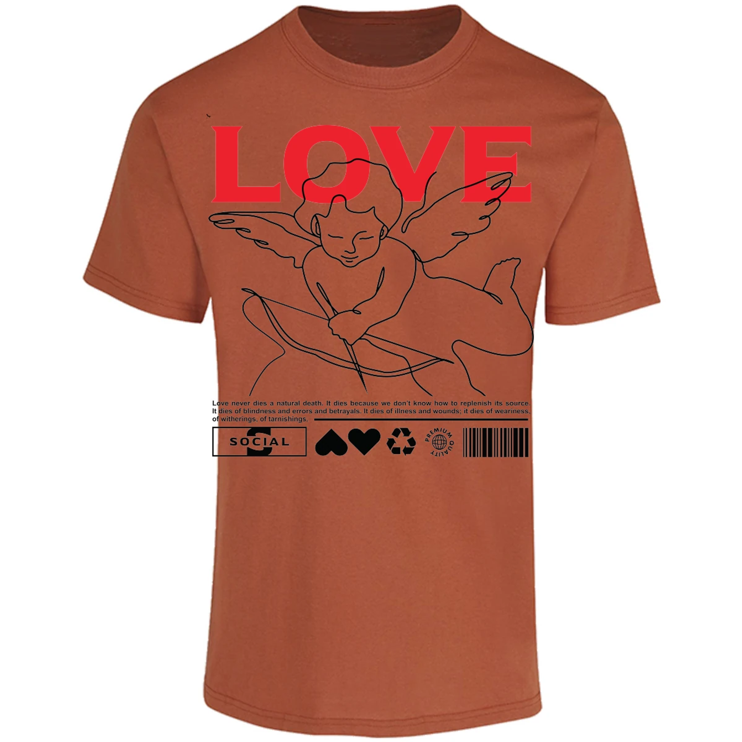 Playera Urbano Style Love 12 para Adulto 14