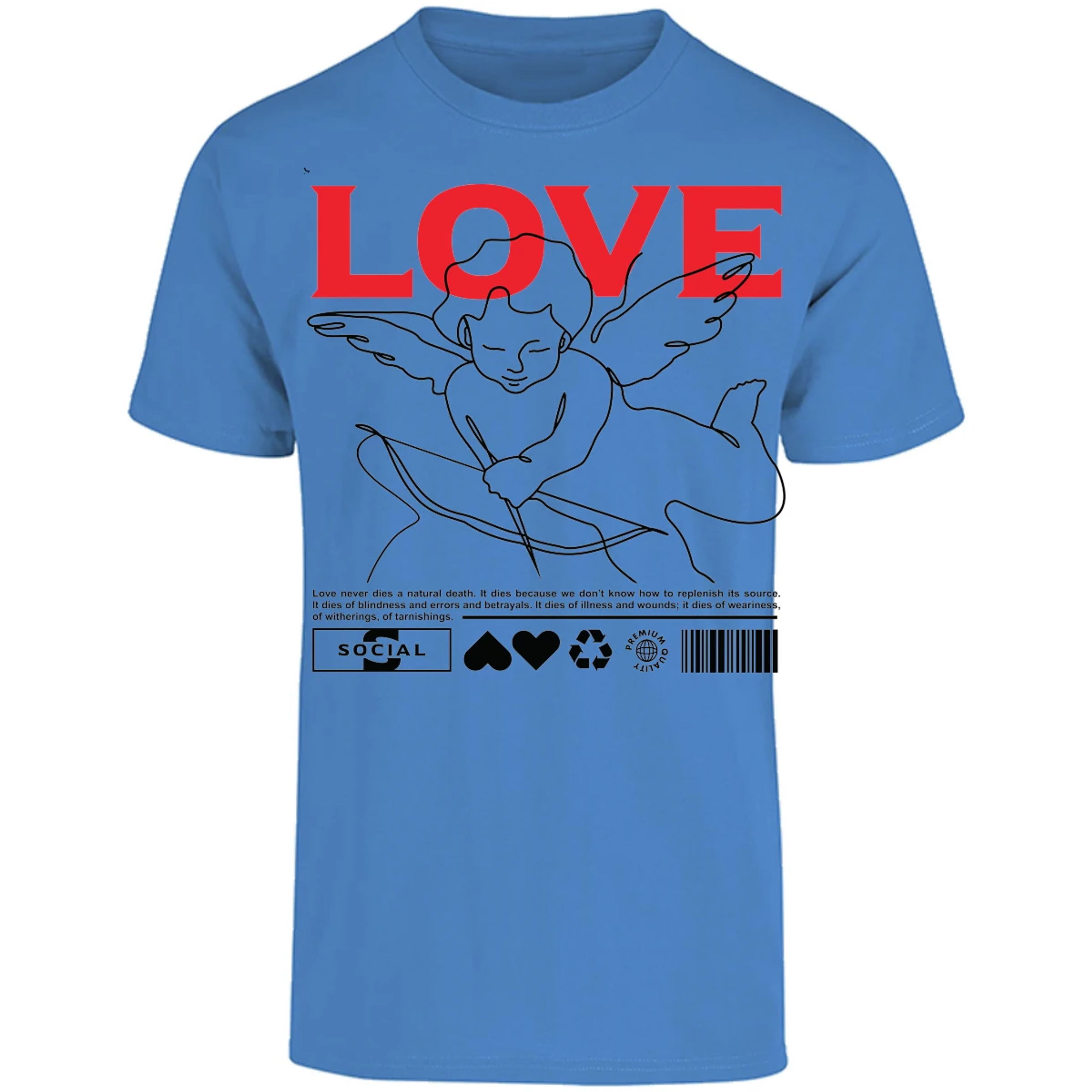 Playera Urbano Style Love 12 para Adulto 15
