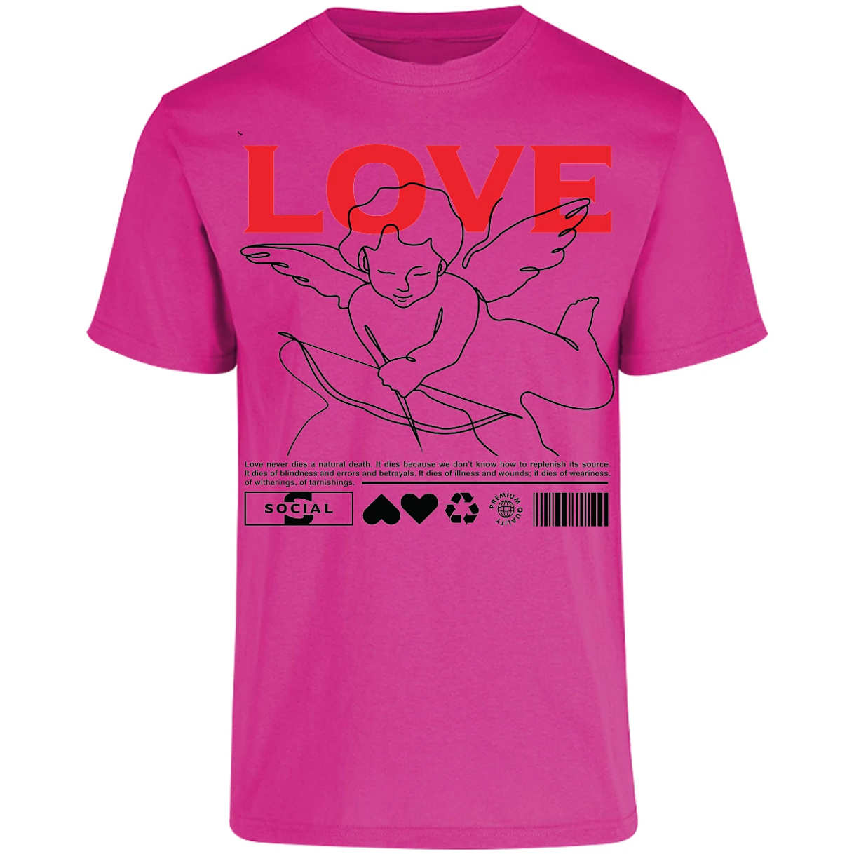 Playera Urbano Style Love 12 para Adulto 28