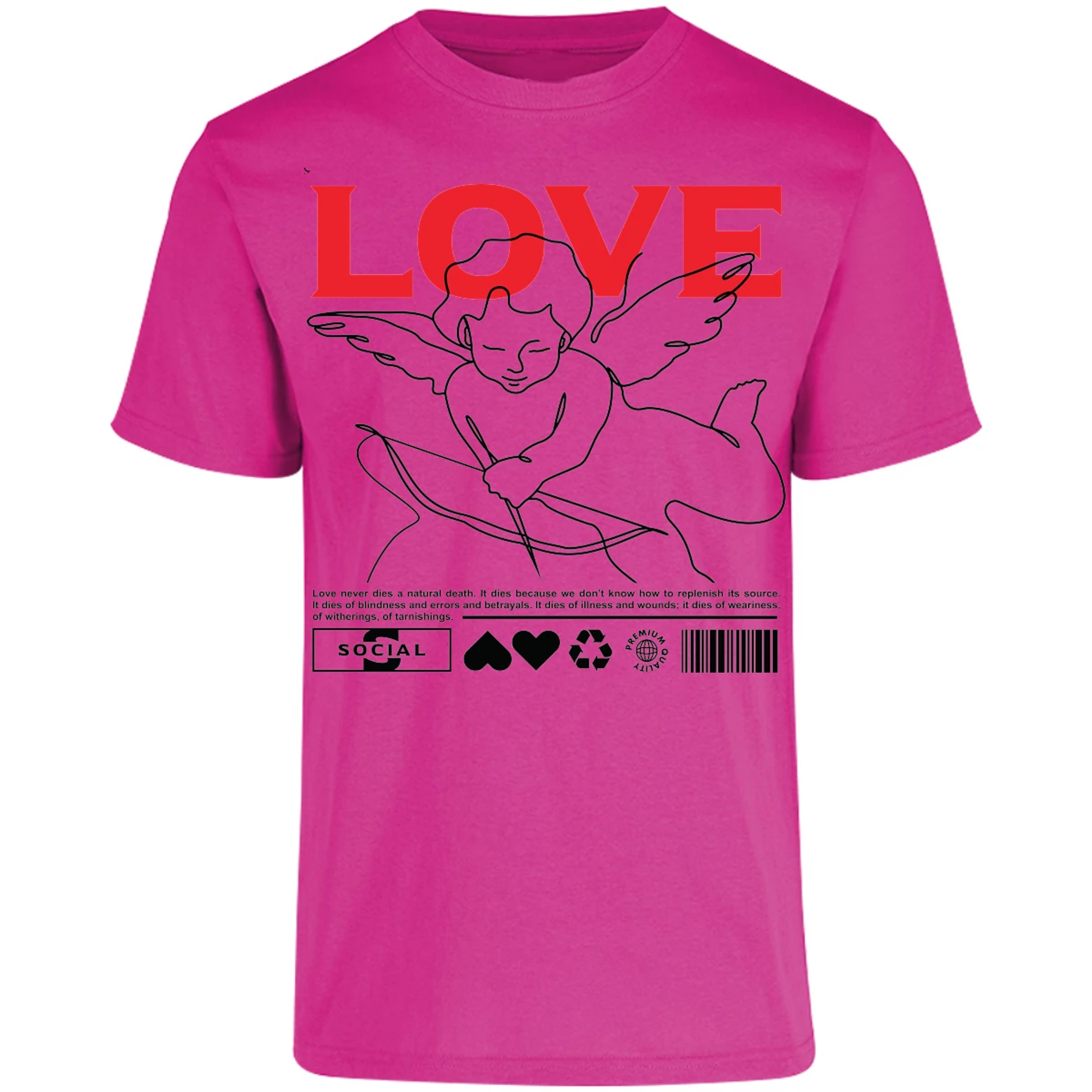 Playera Urbano Style Love 12 para Adulto 28
