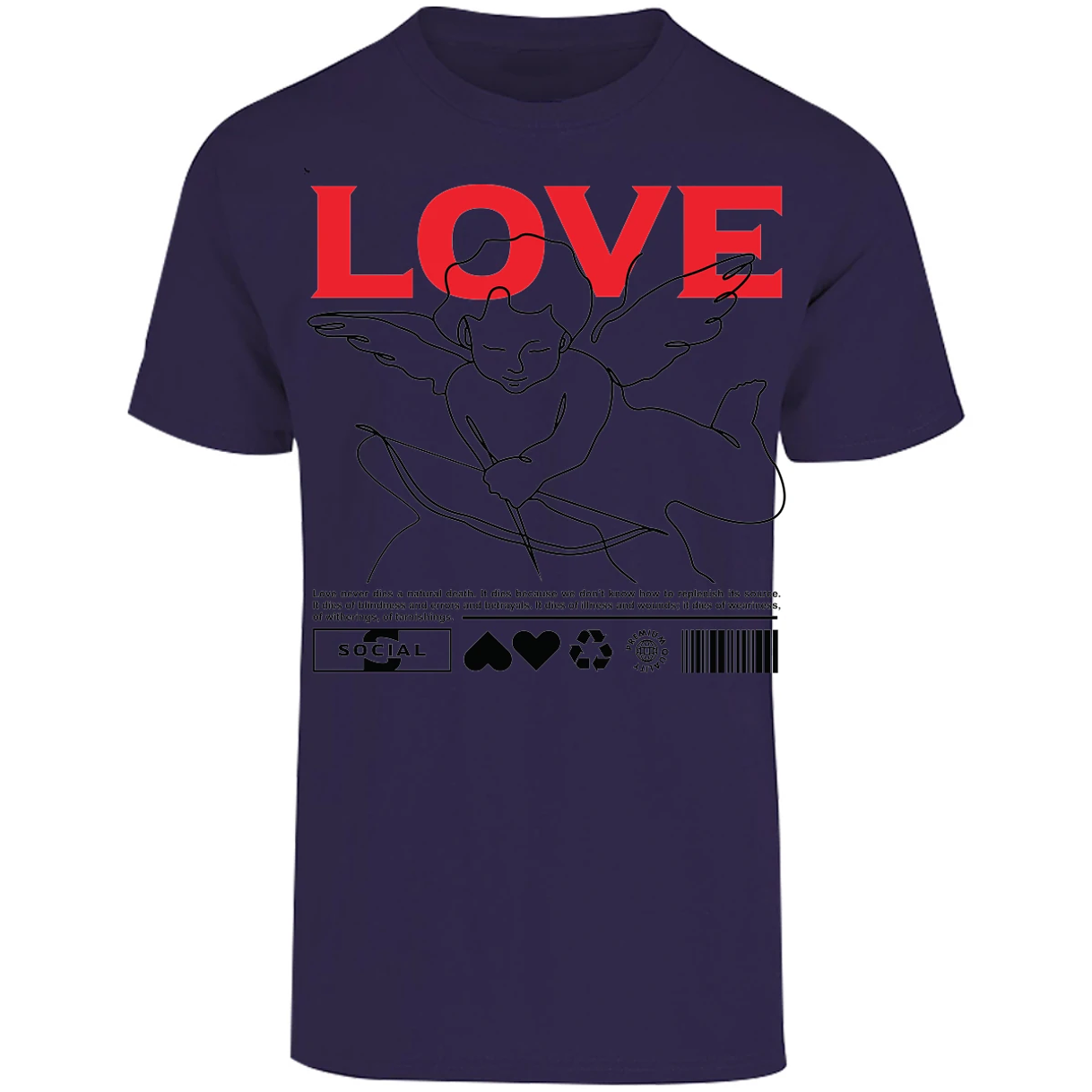 Playera Urbano Style Love 12 para Adulto 16