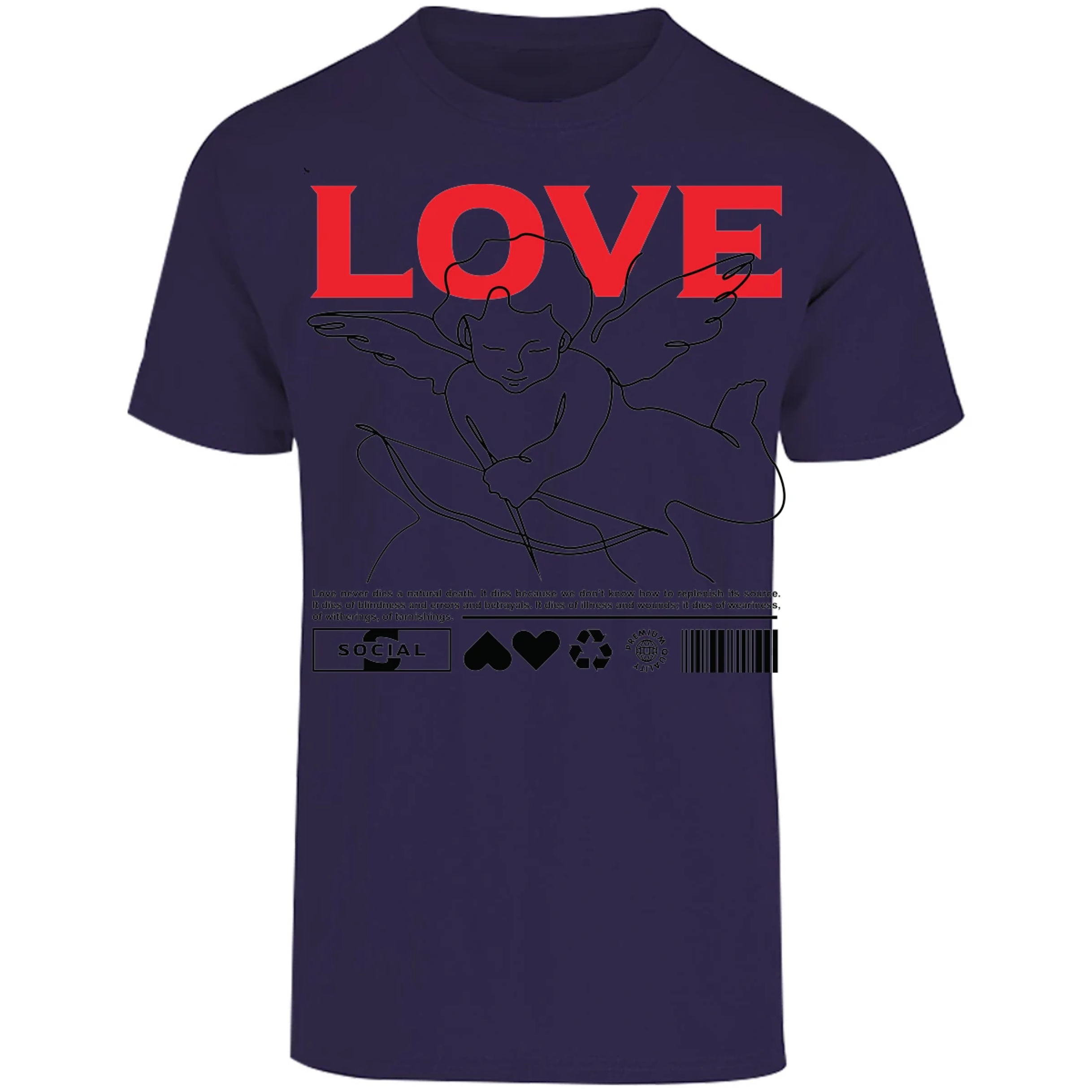 Playera Urbano Style Love 12 para Adulto 16