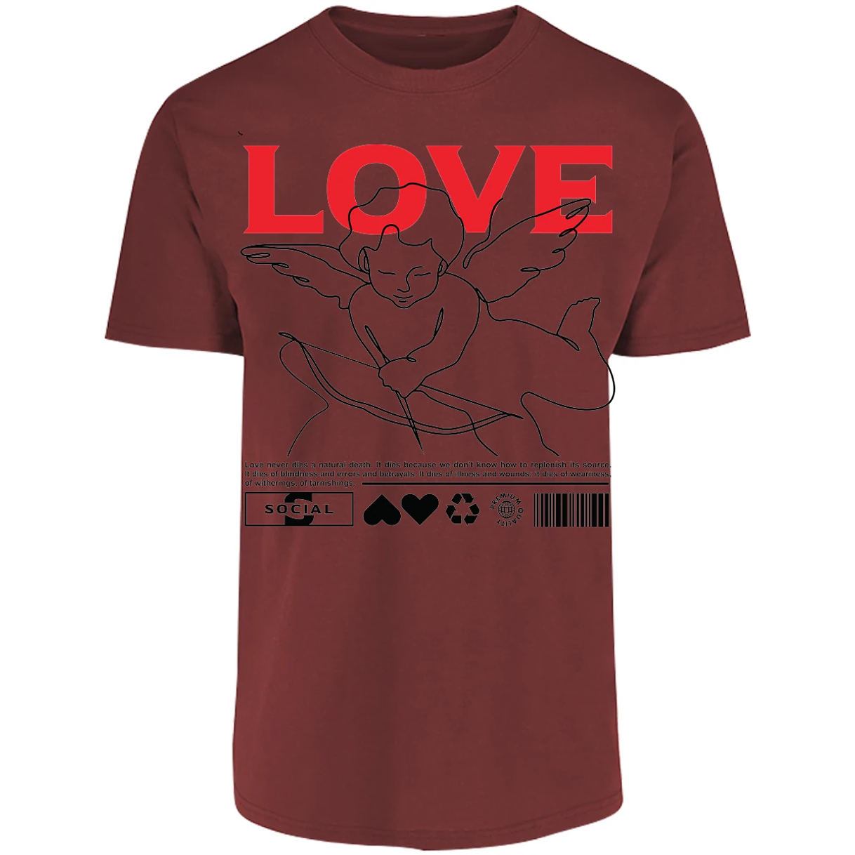 Playera Urbano Style Love 12 para Adulto 17