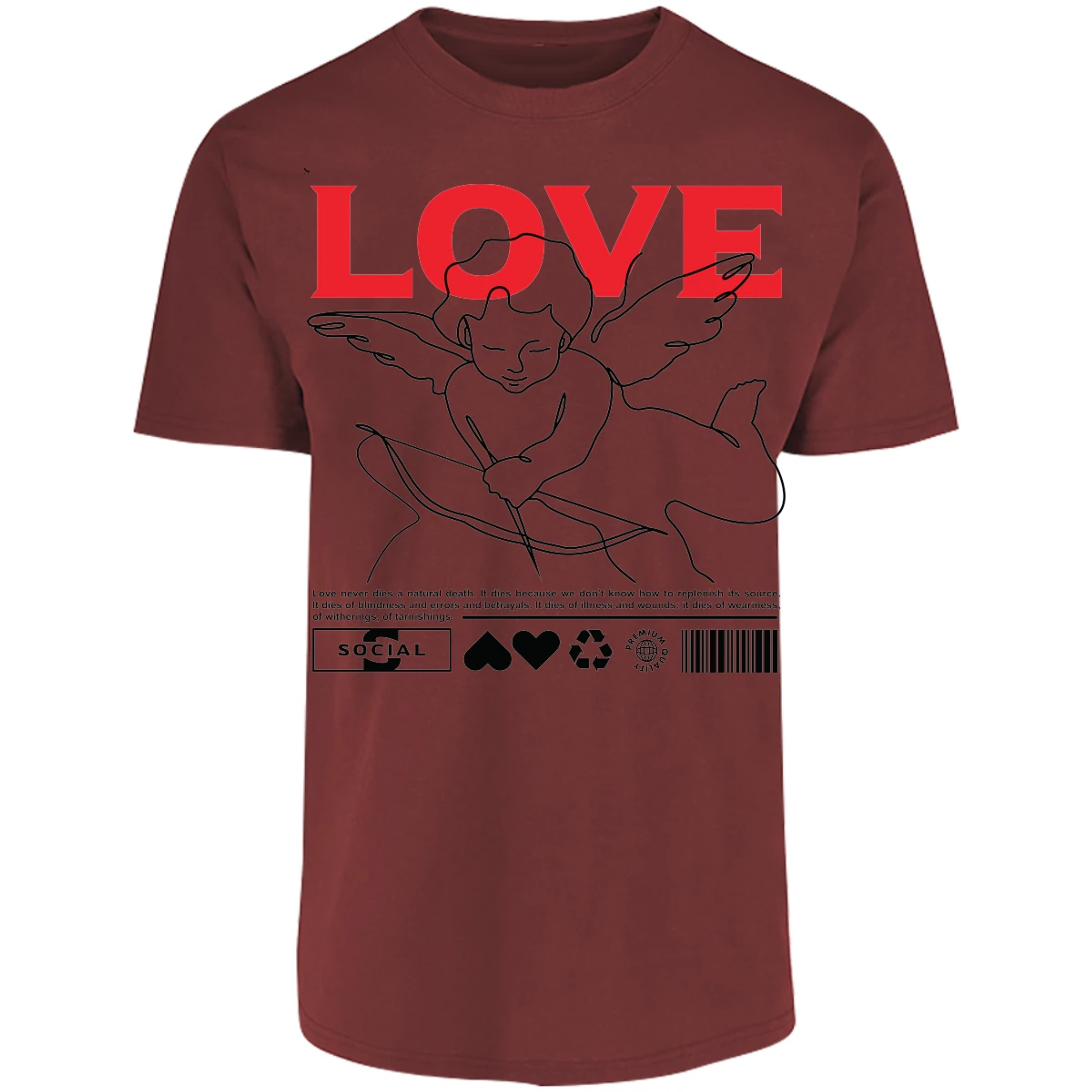 Playera Urbano Style Love 12 para Adulto 17