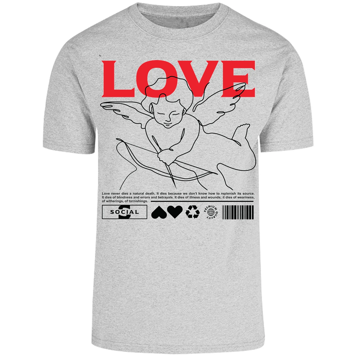 Playera Urbano Style Love 12 para Adulto 29