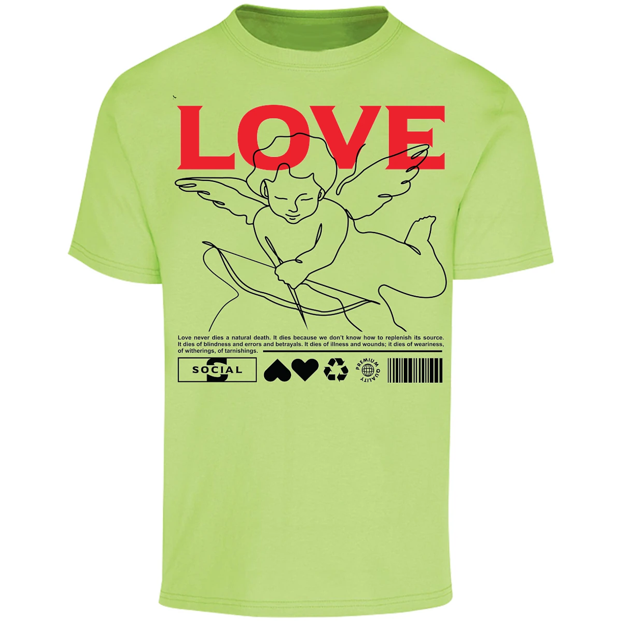Playera Urbano Style Love 12 para Adulto 19