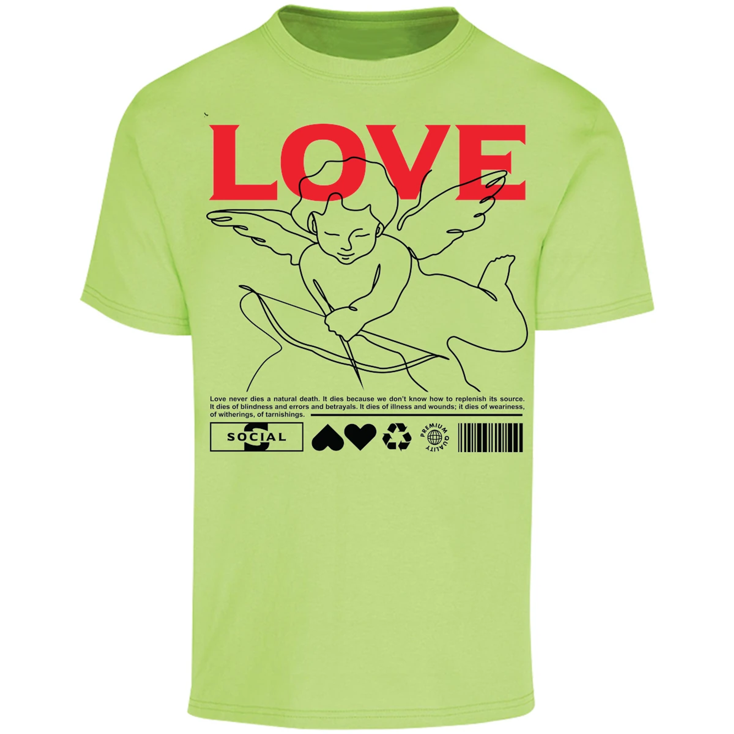 Playera Urbano Style Love 12 para Adulto 19