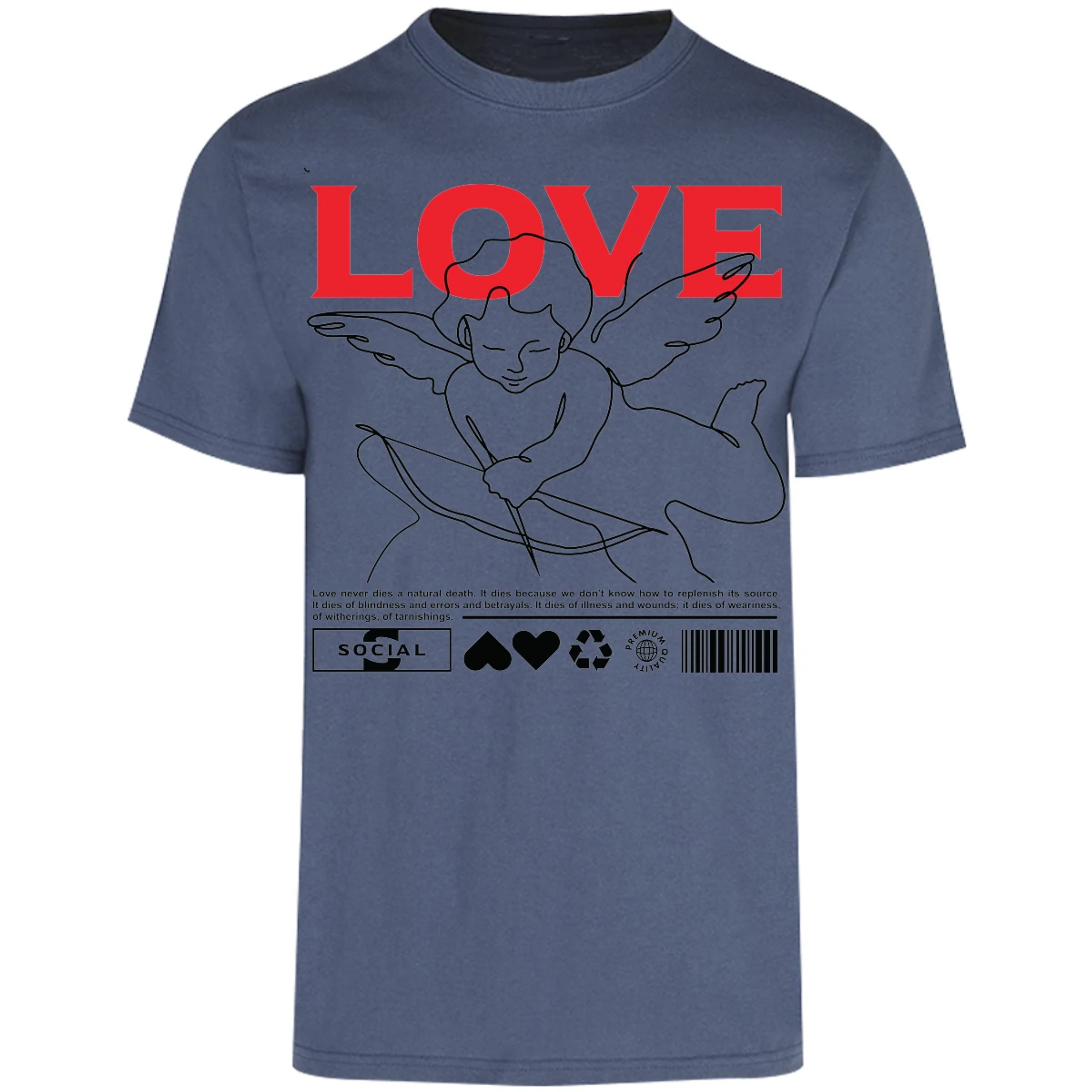 Playera Urbano Style Love 12 para Adulto 20