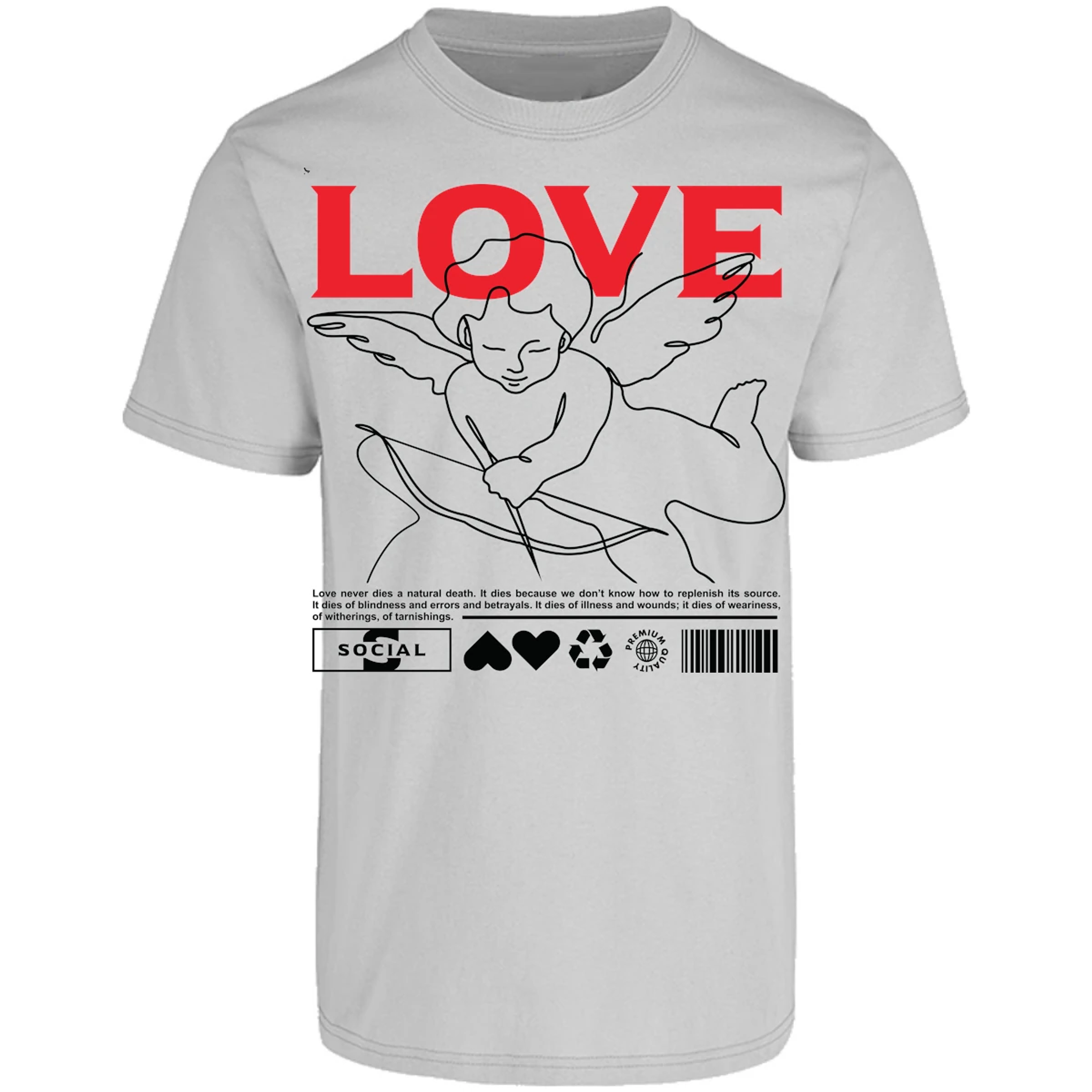 Playera Urbano Style Love 12 para Adulto 24