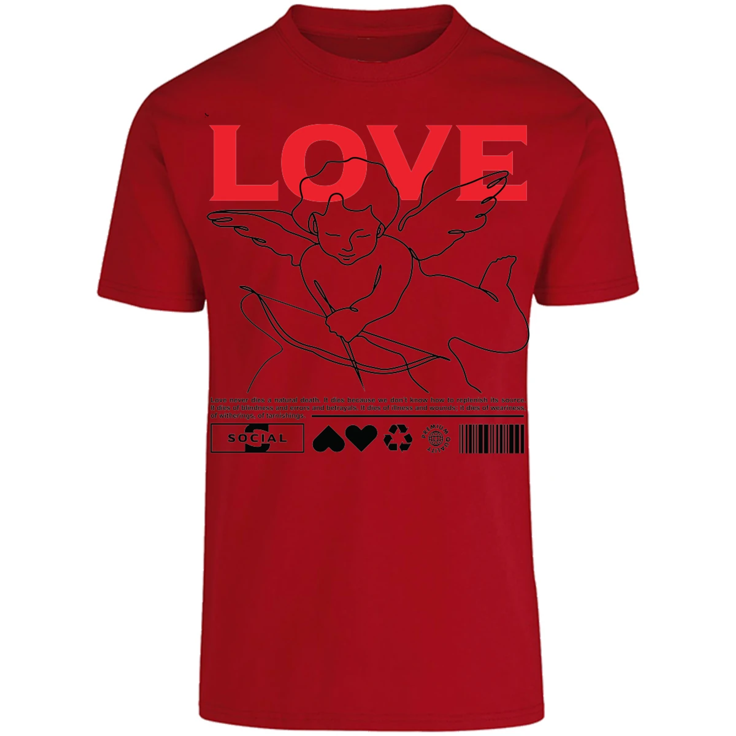 Playera Urbano Style Love 12 para Adulto 26