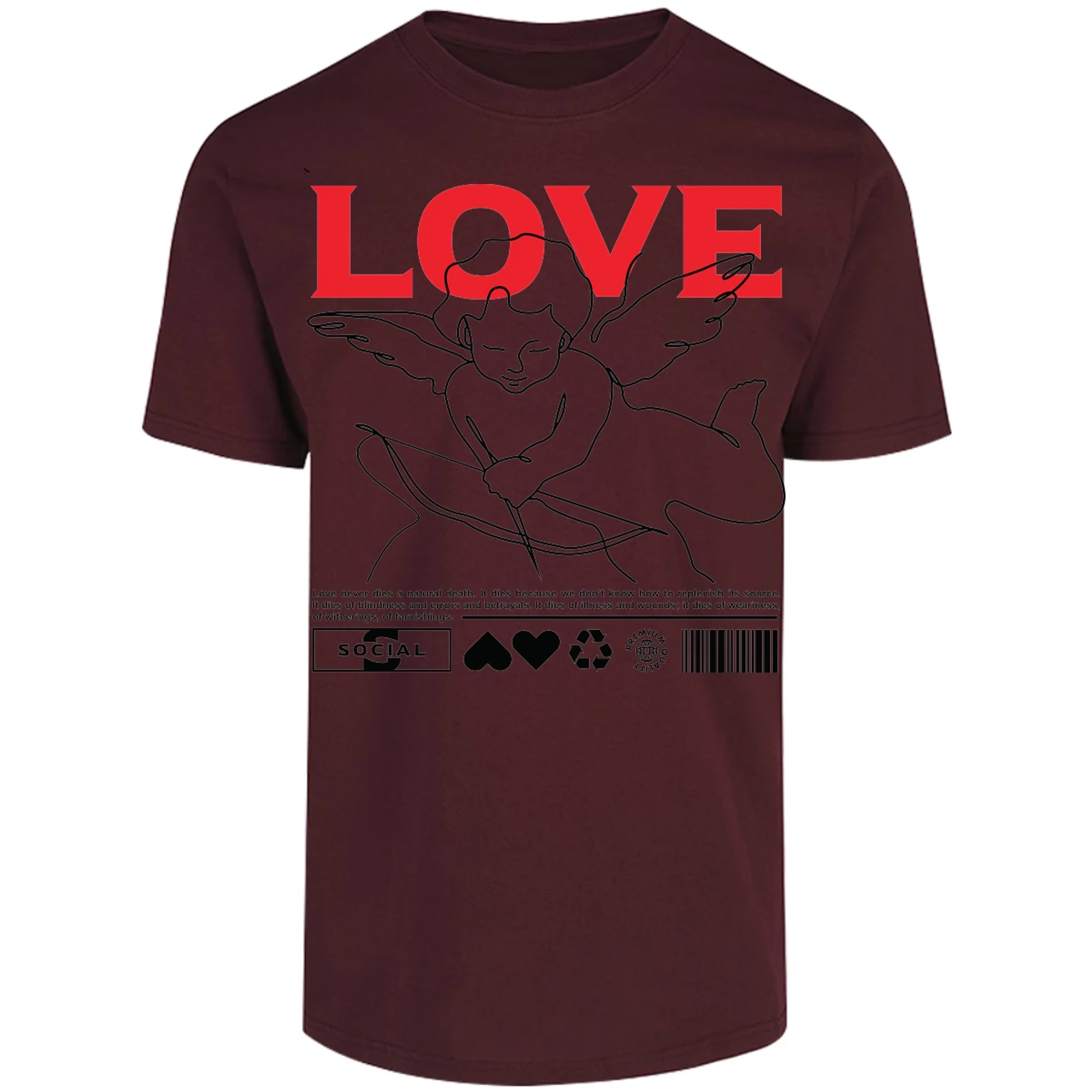 Playera Urbano Style Love 12 para Adulto 27