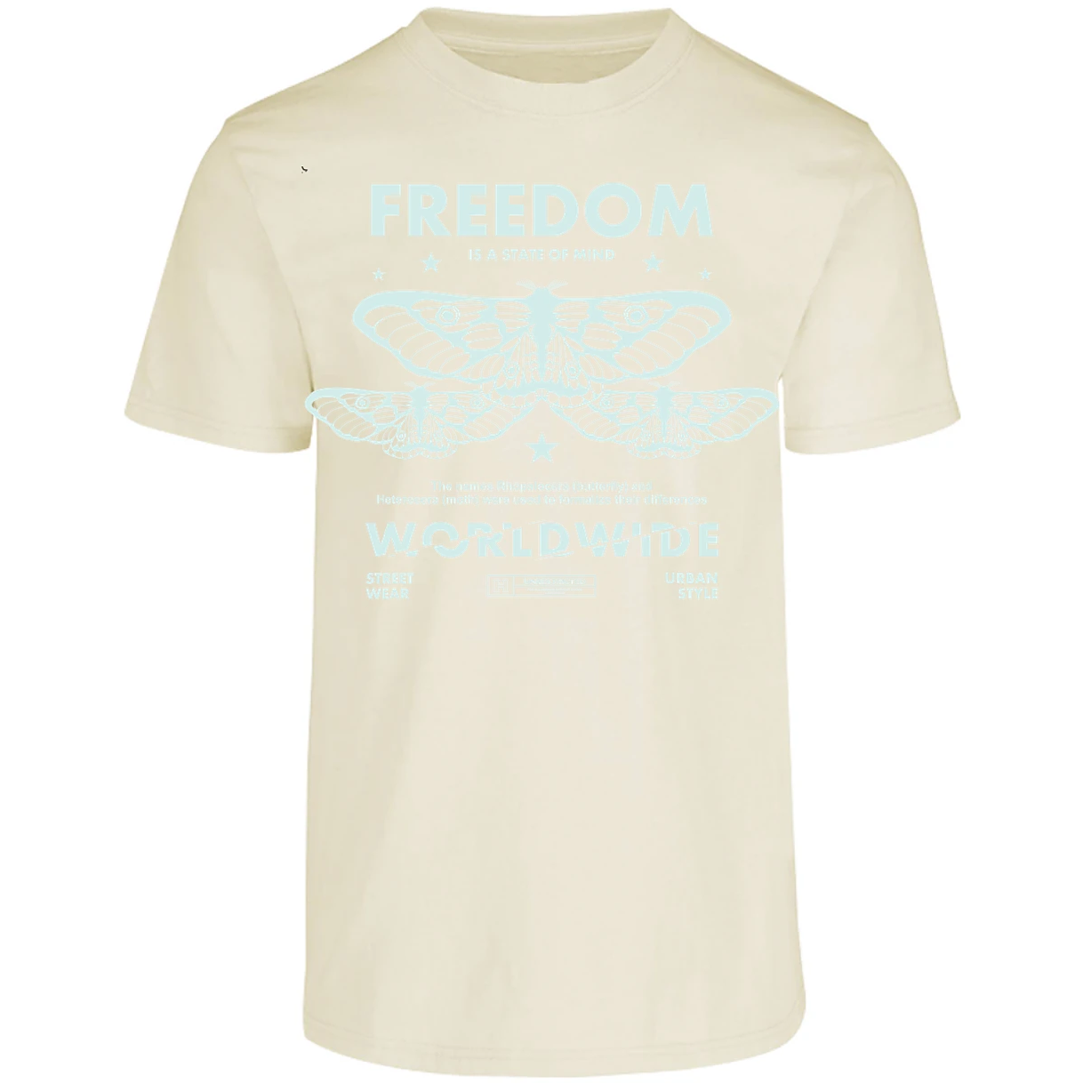 Playera Urbano Style Freedom Butterfly 443 para Adulto 3