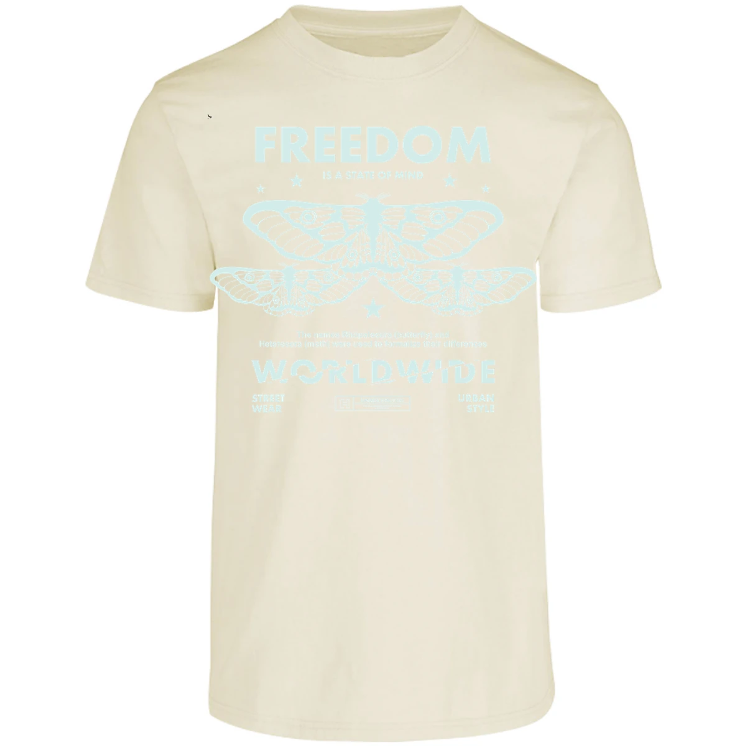 Playera Urbano Style Freedom Butterfly 443 para Adulto 3