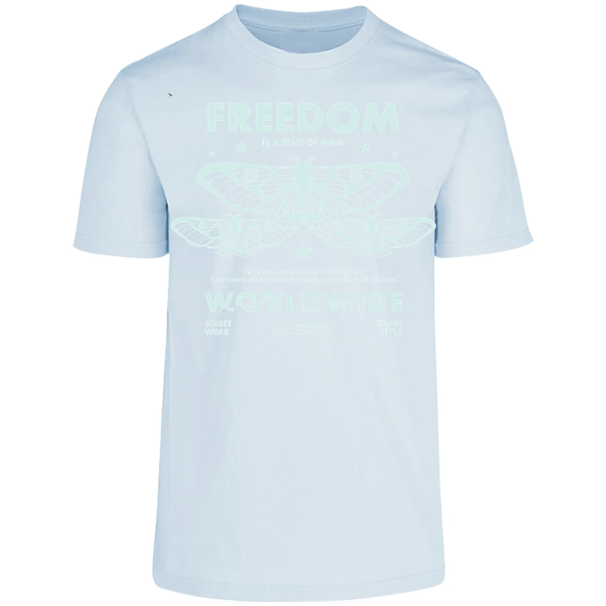 Playera Urbano Style Freedom Butterfly 443 para Adulto 14