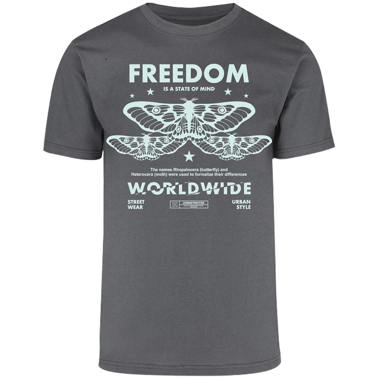 Playera Urbano Style Freedom Butterfly 443 para Adulto 13