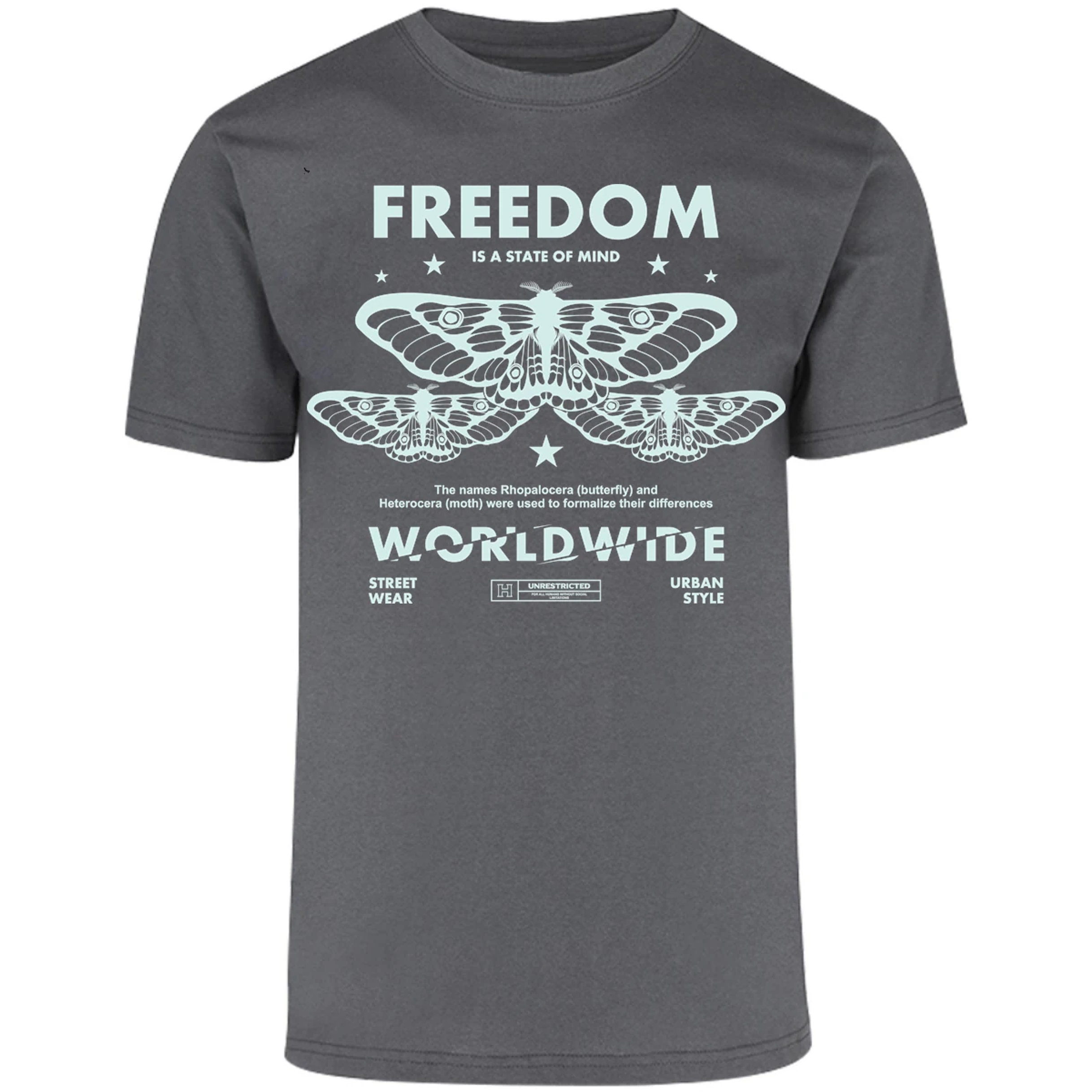 Playera Urbano Style Freedom Butterfly 443 para Adulto 13