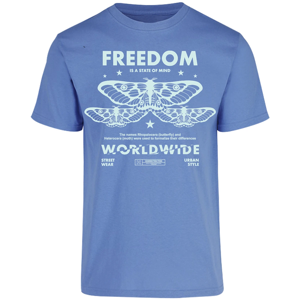 Playera Urbano Style Freedom Butterfly 443 para Adulto 11