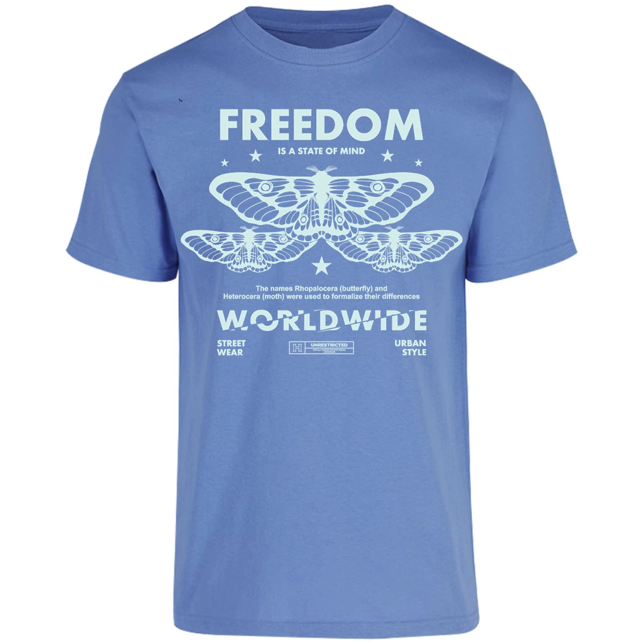 Playera Urbano Style Freedom Butterfly 443 para Adulto 11
