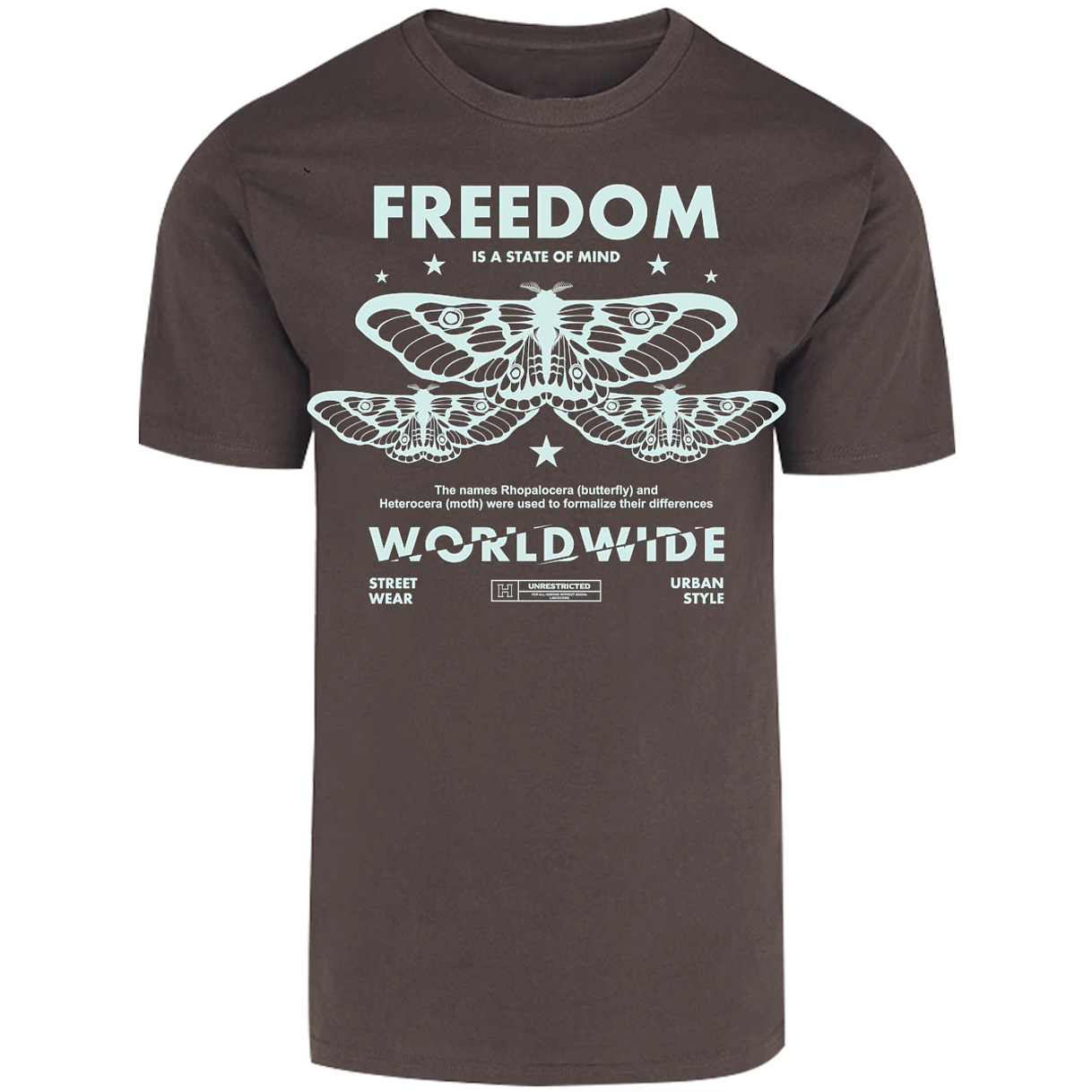 Playera Urbano Style Freedom Butterfly 443 para Adulto 6