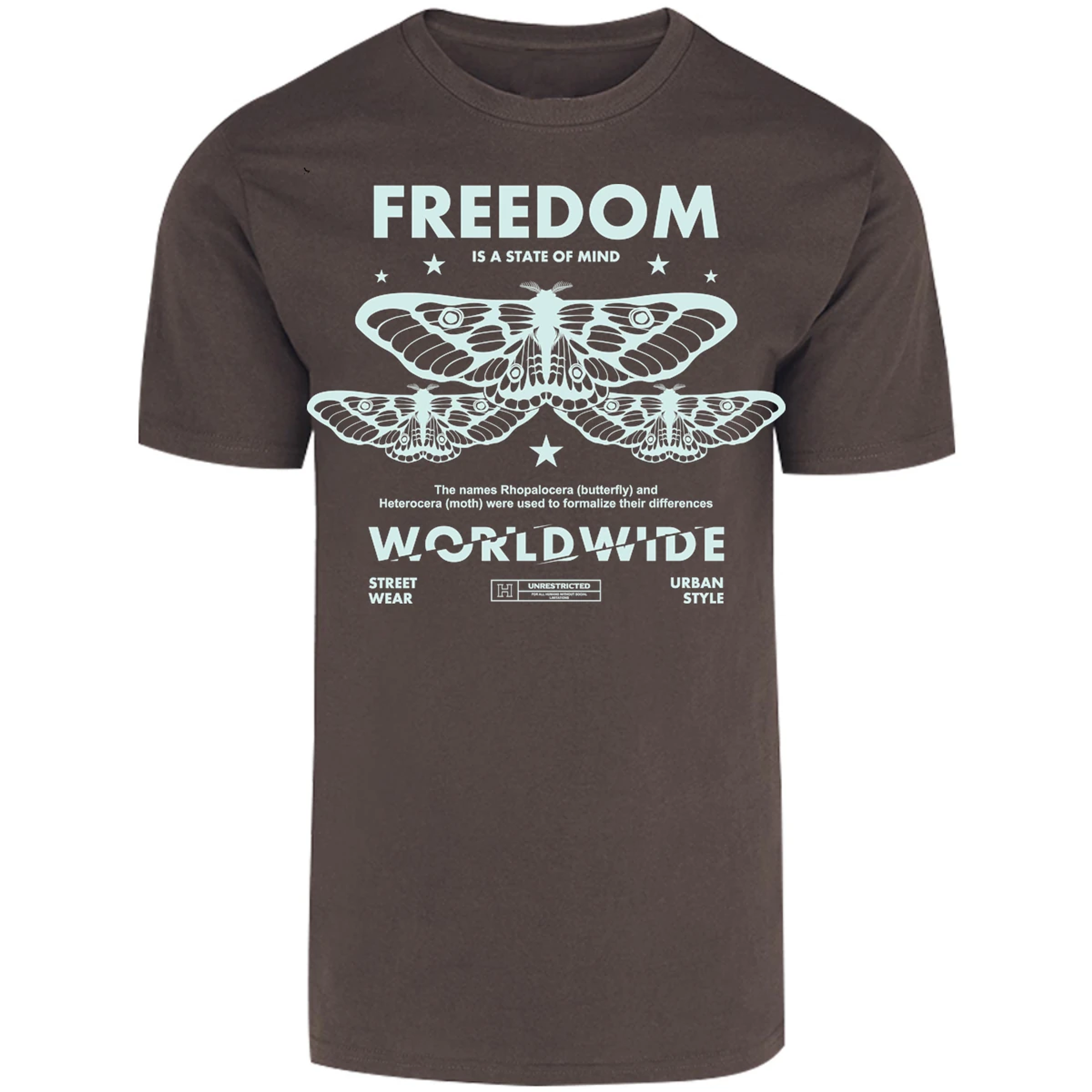 Playera Urbano Style Freedom Butterfly 443 para Adulto 6