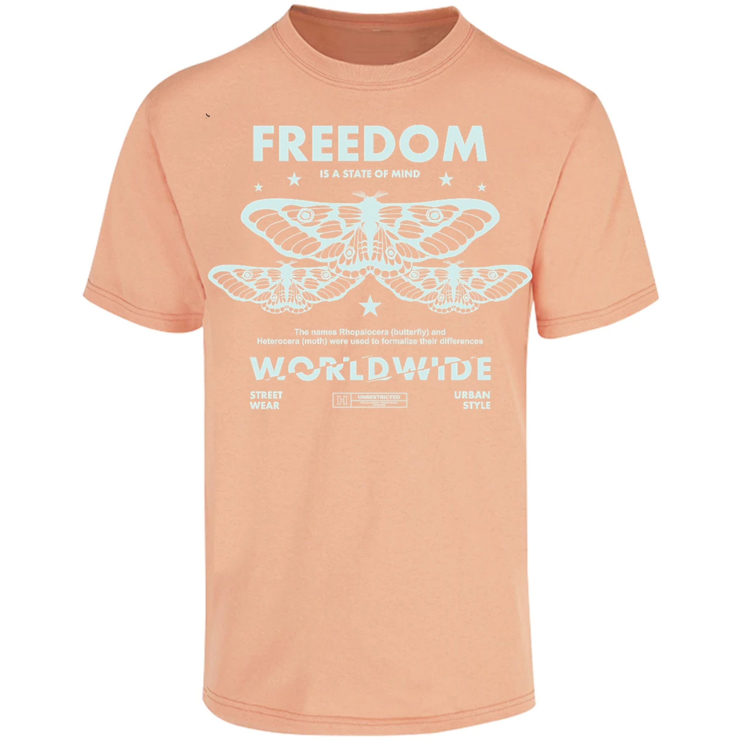 Playera Urbano Style Freedom Butterfly 443 para Adulto 12