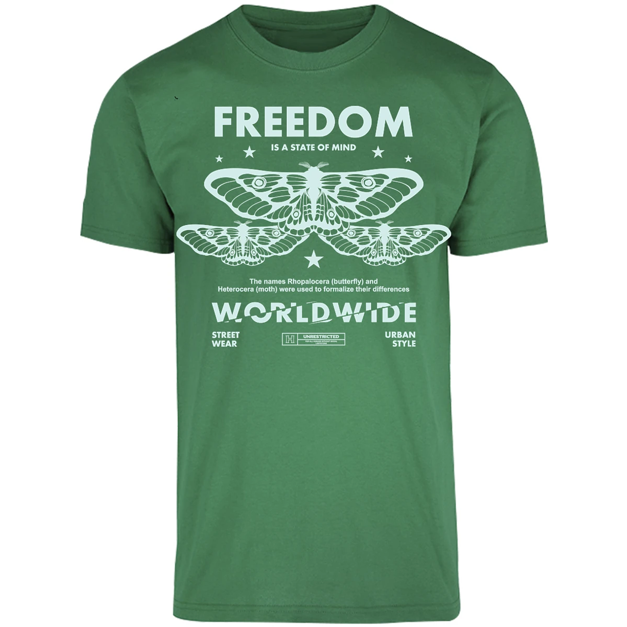 Playera Urbano Style Freedom Butterfly 443 para Adulto 17
