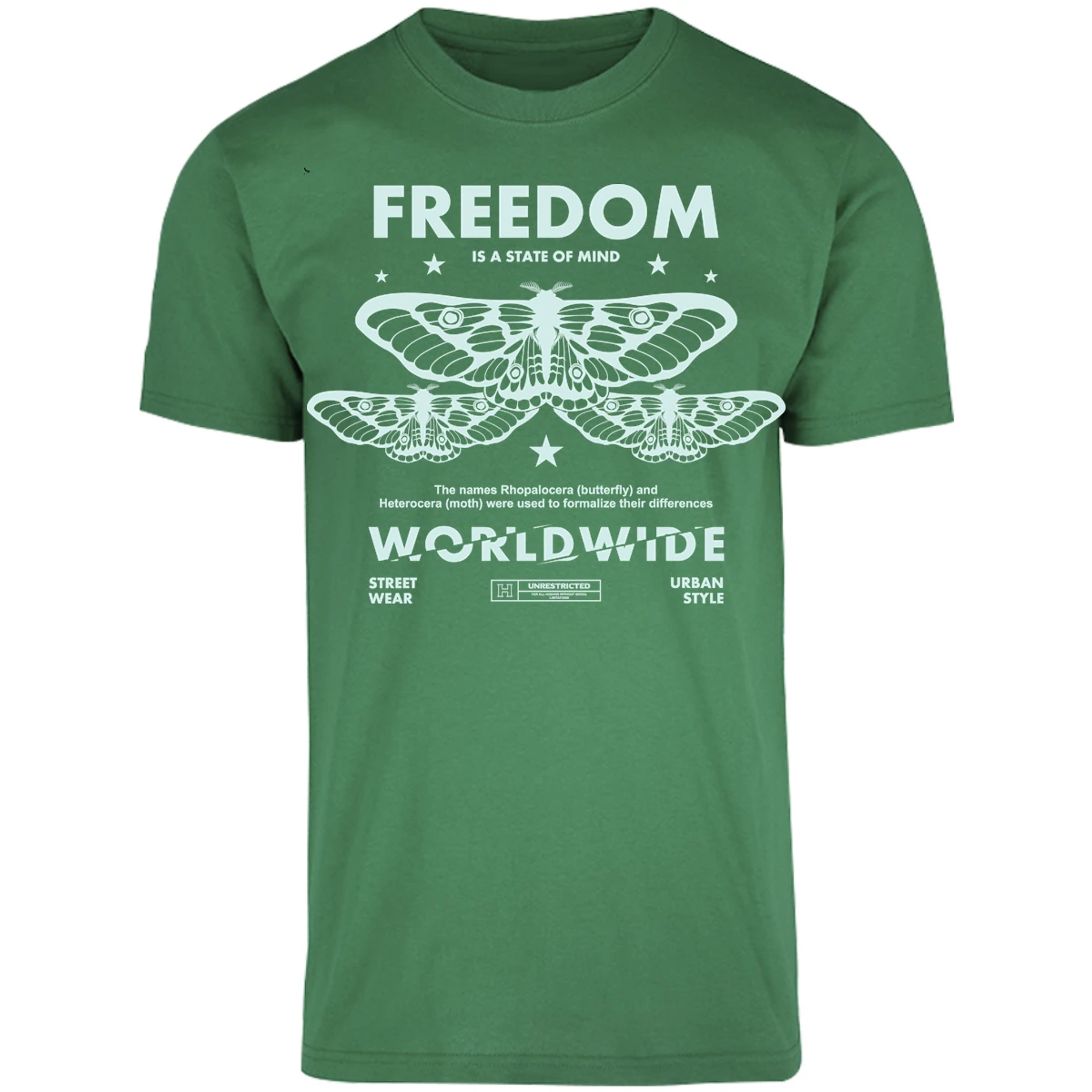 Playera Urbano Style Freedom Butterfly 443 para Adulto 17
