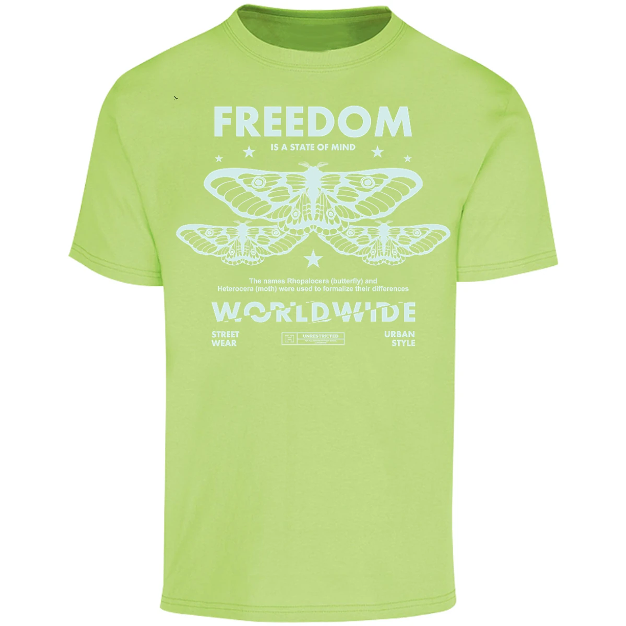 Playera Urbano Style Freedom Butterfly 443 para Adulto 5