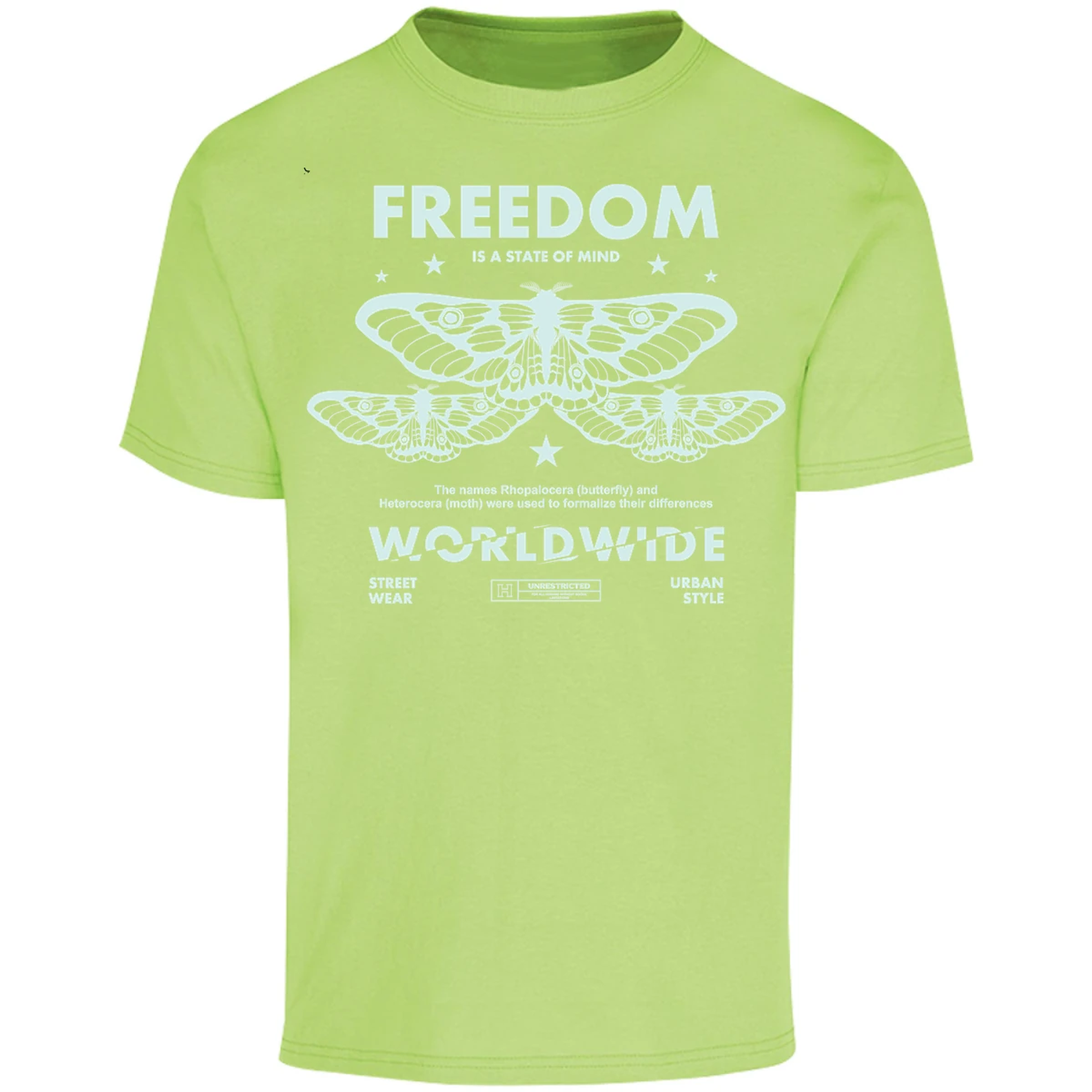 Playera Urbano Style Freedom Butterfly 443 para Adulto 5