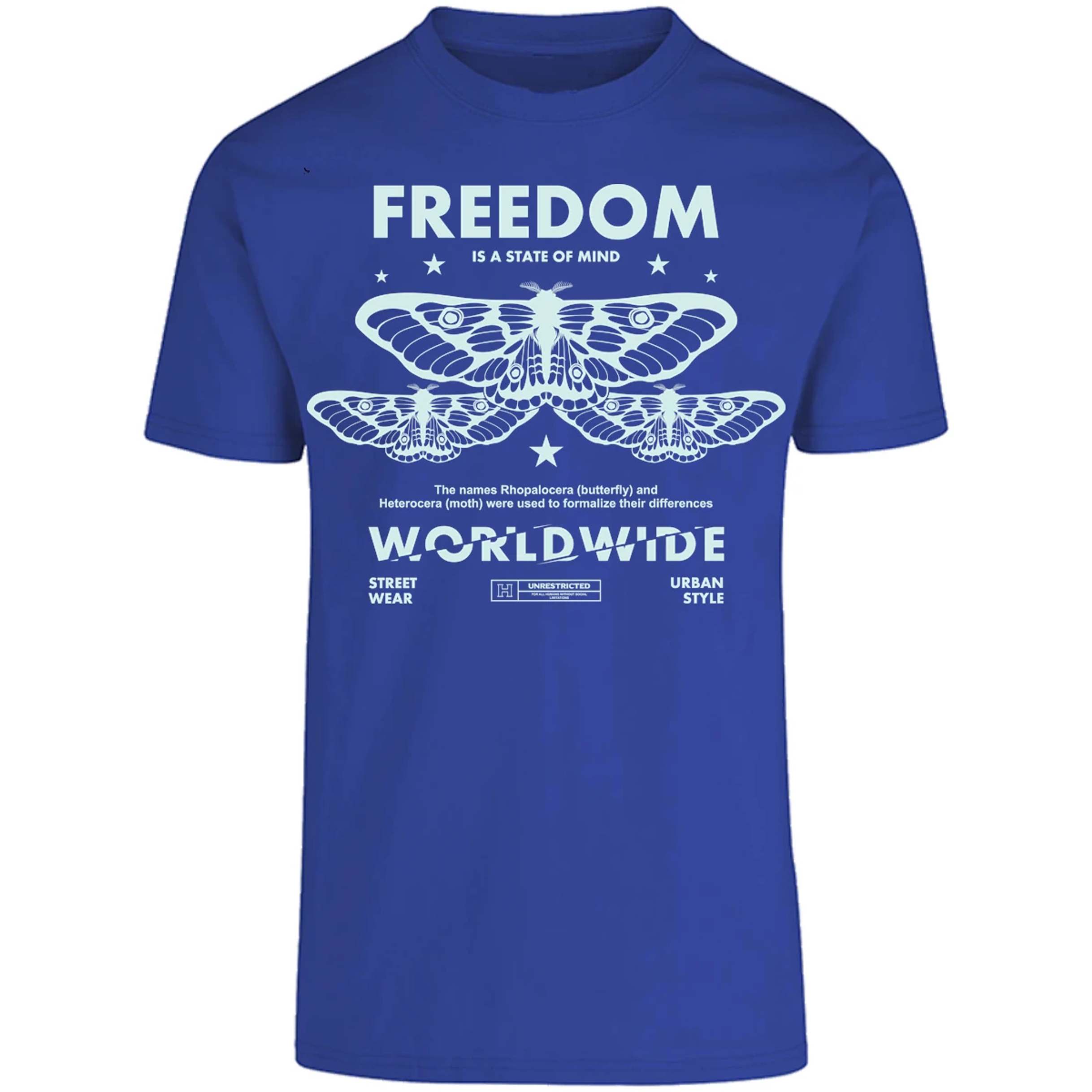 Playera Urbano Style Freedom Butterfly 443 para Adulto 4