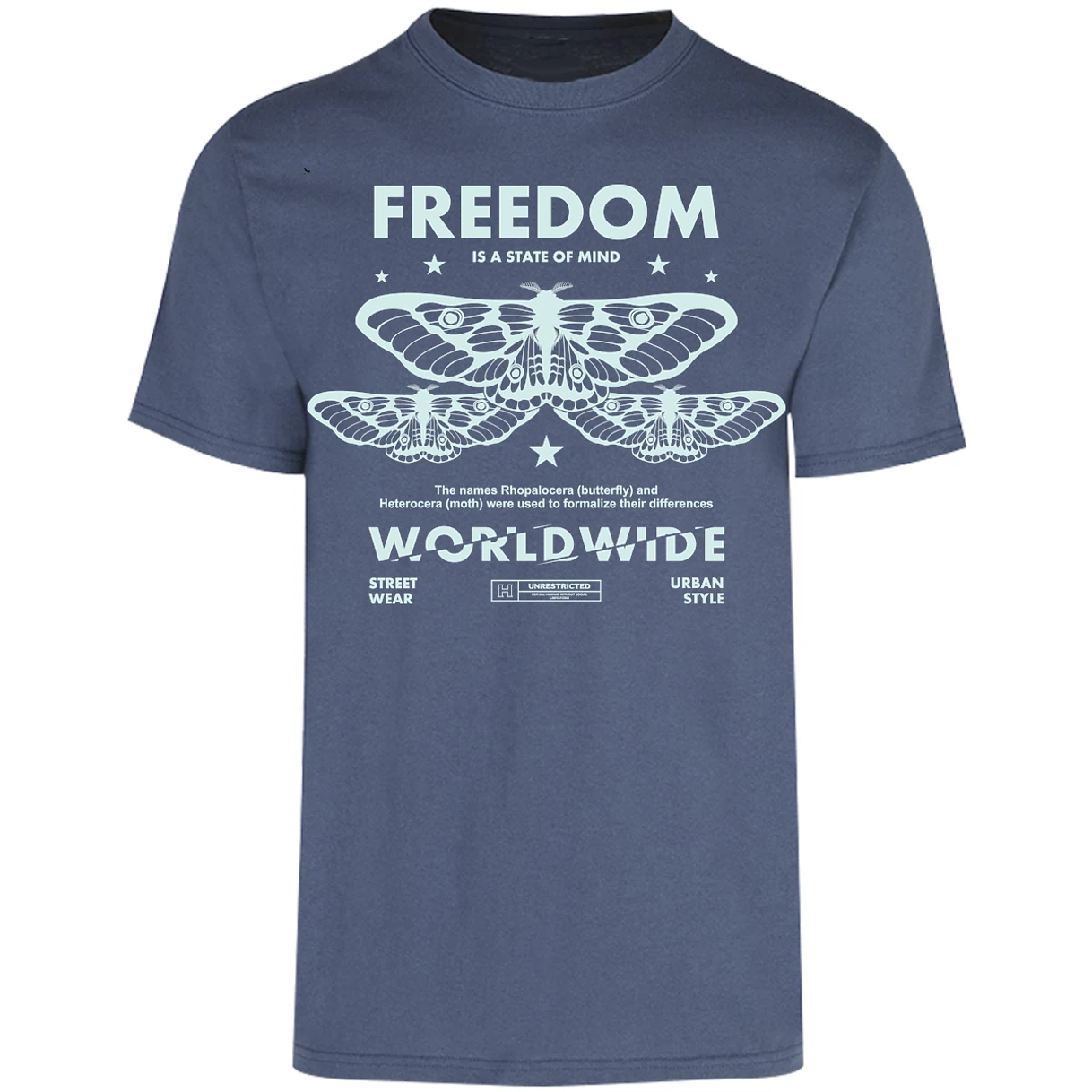 Playera Urbano Style Freedom Butterfly 443 para Adulto 8