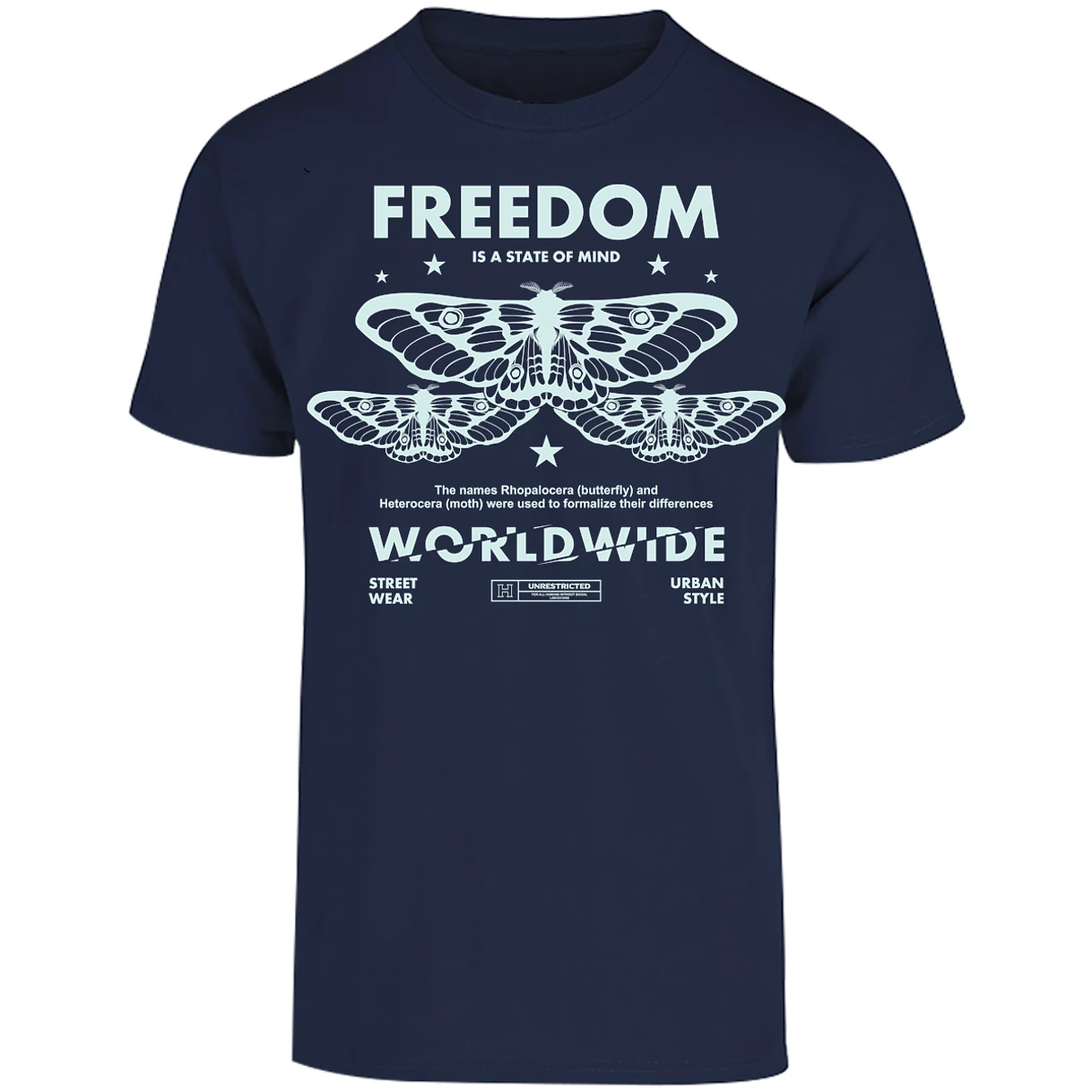 Playera Urbano Style Freedom Butterfly 443 para Adulto 9