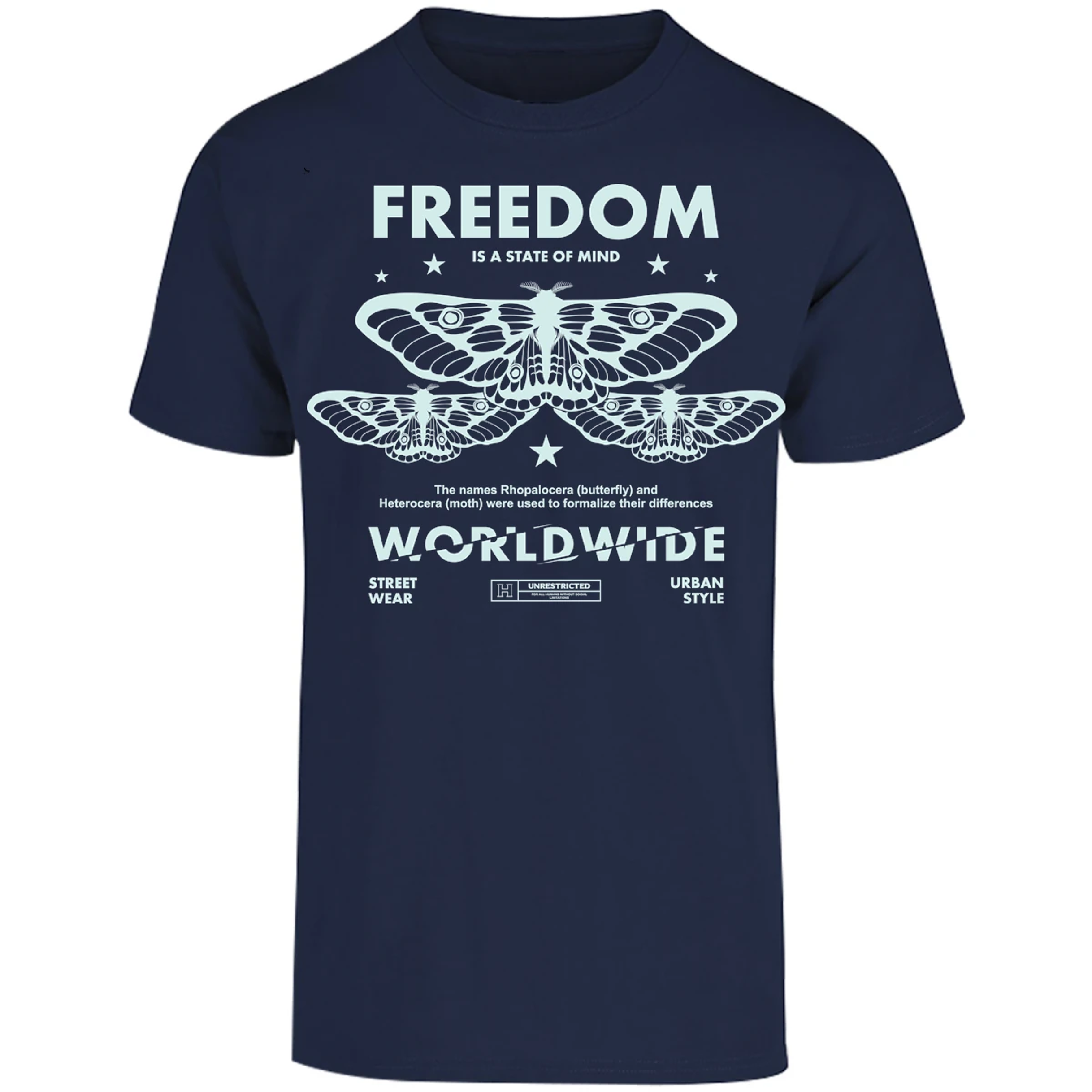 Playera Urbano Style Freedom Butterfly 443 para Adulto 9