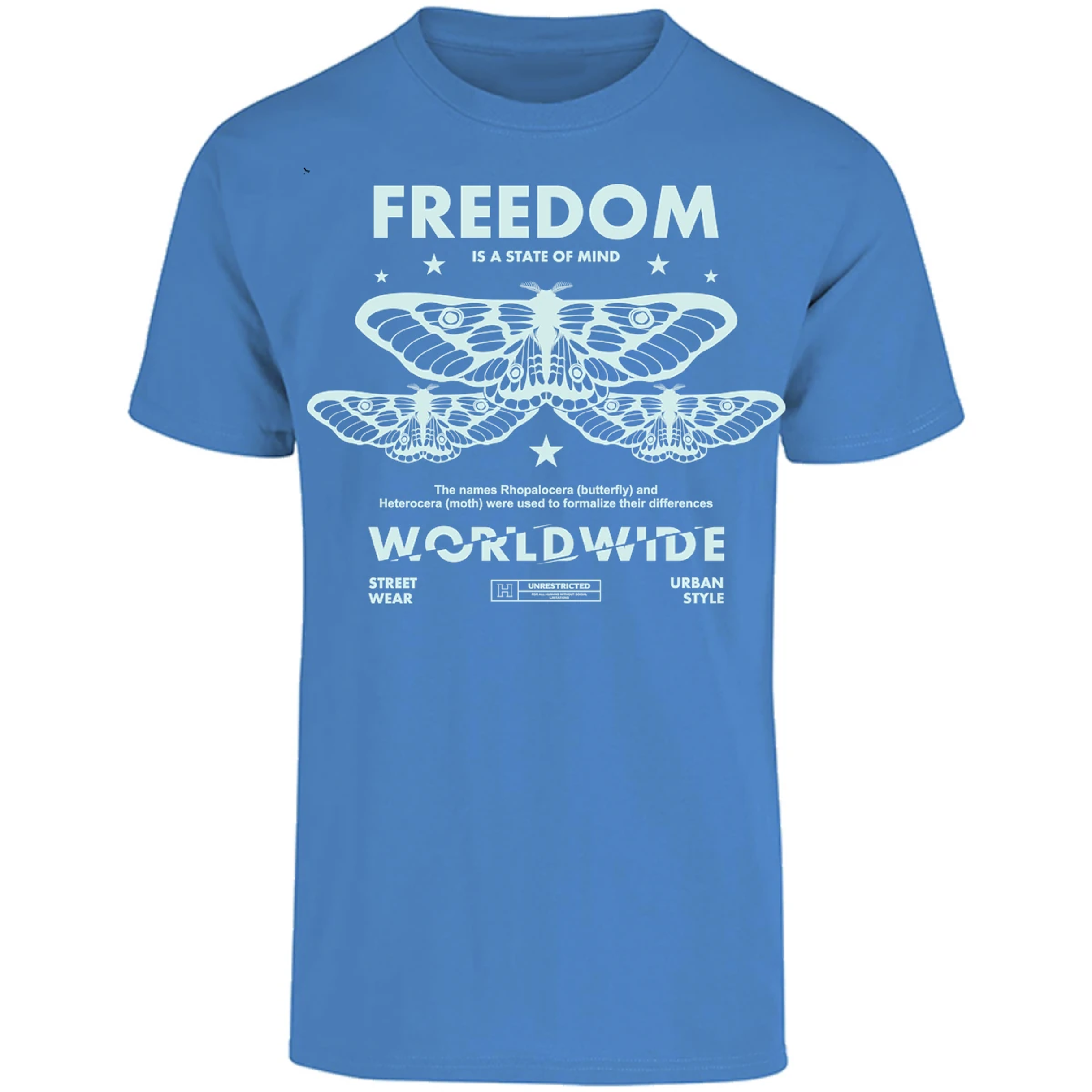 Playera Urbano Style Freedom Butterfly 443 para Adulto 10